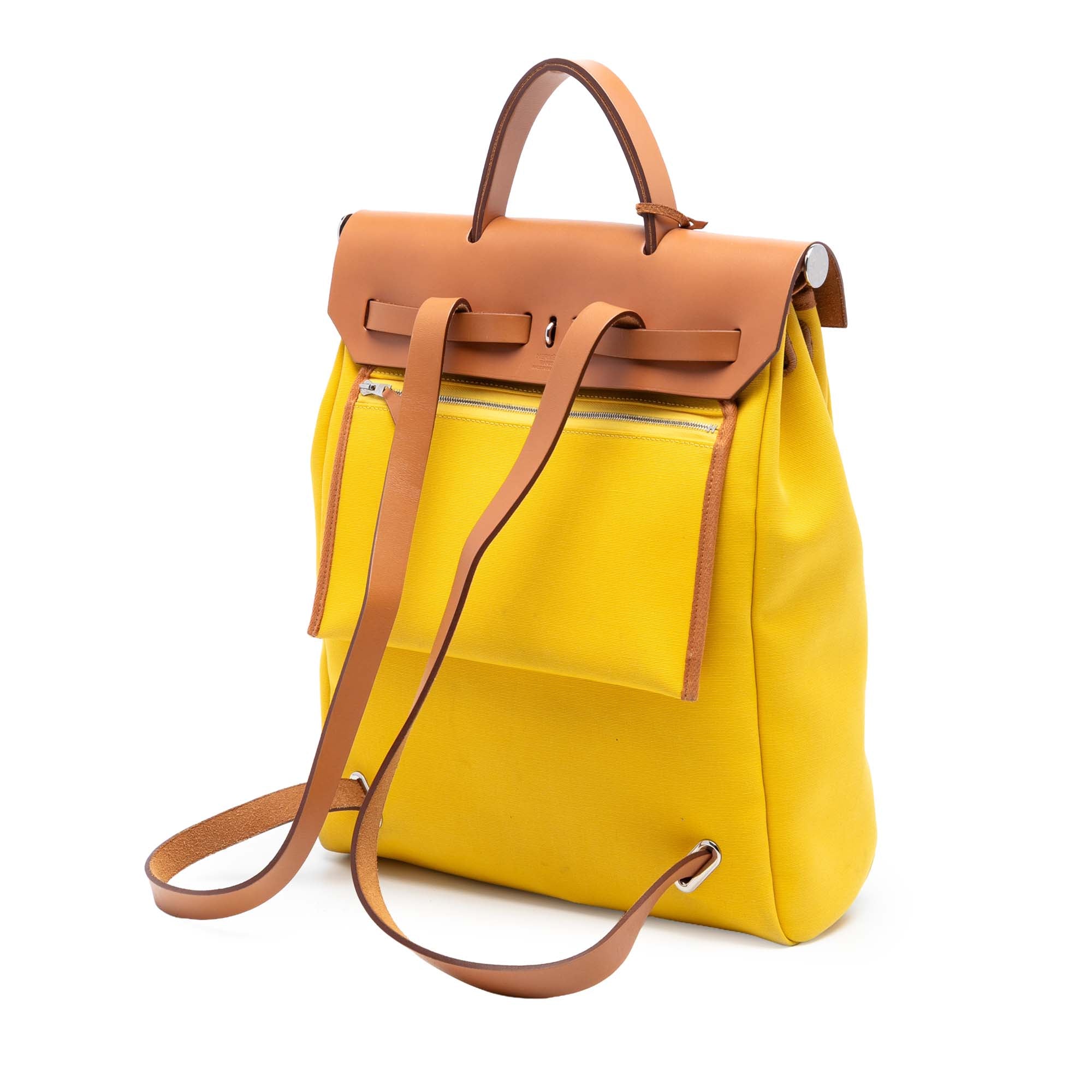 Hermès Toile Herbag A Dos Zip Retourne Backpack - image 2