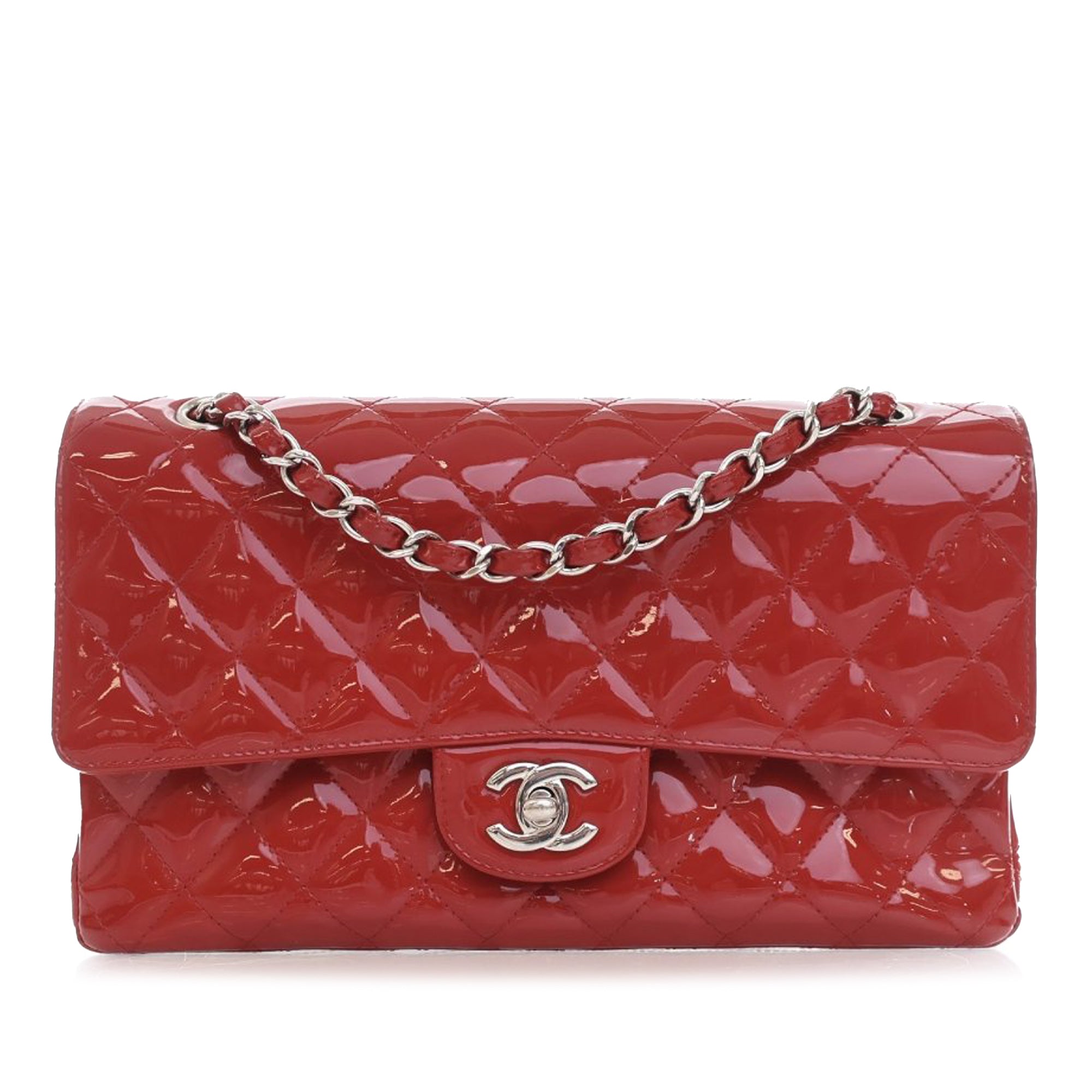 Chanel Medium Classic Patent Double Flap - image 1