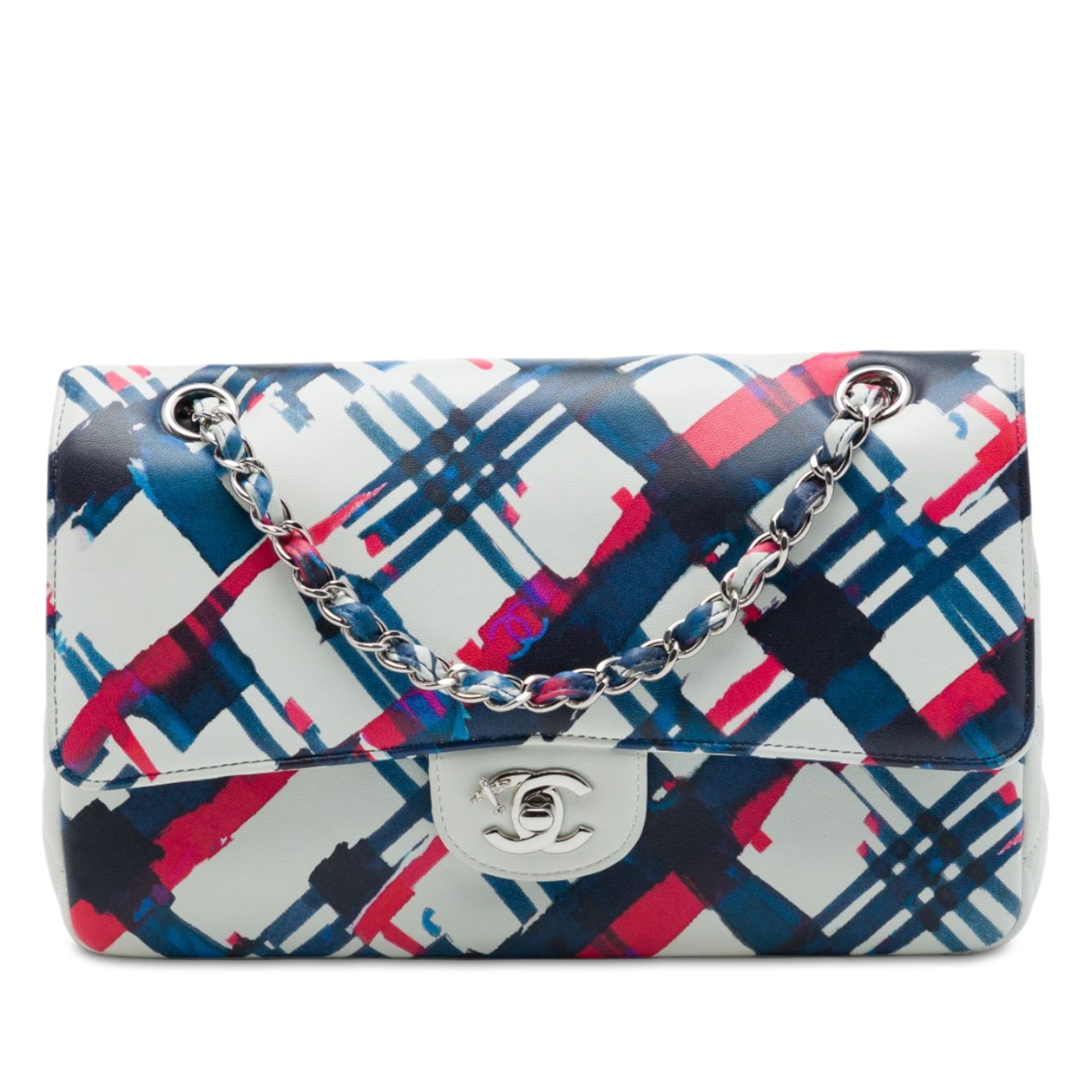 Chanel Medium Classic Airlines Printed Lambskin Double Flap - image 1