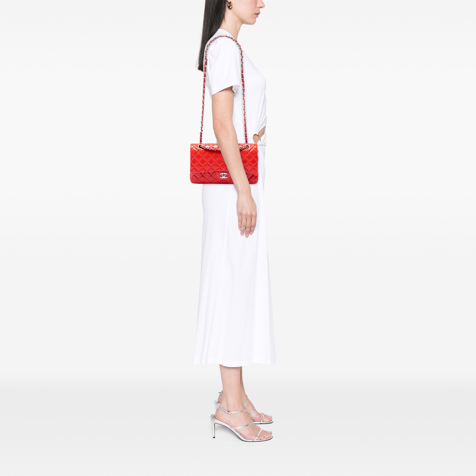 Chanel Medium Classic Patent Double Flap - image 6