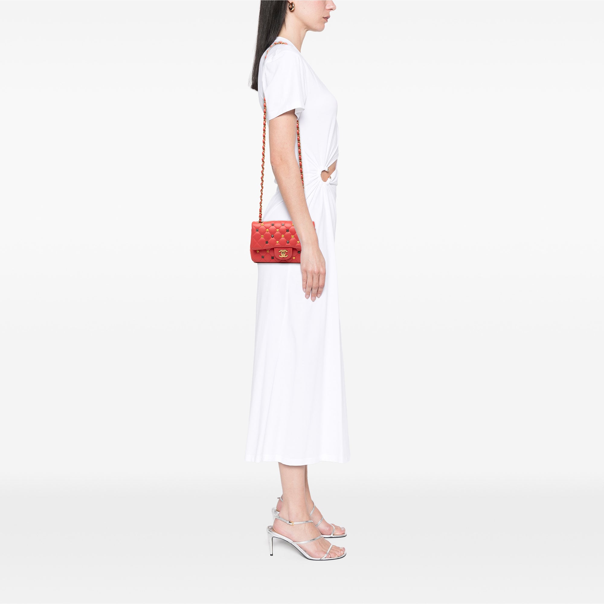 Chanel Mini Rectangular Classic Lambskin Lucky Charms Single Flap - image 7