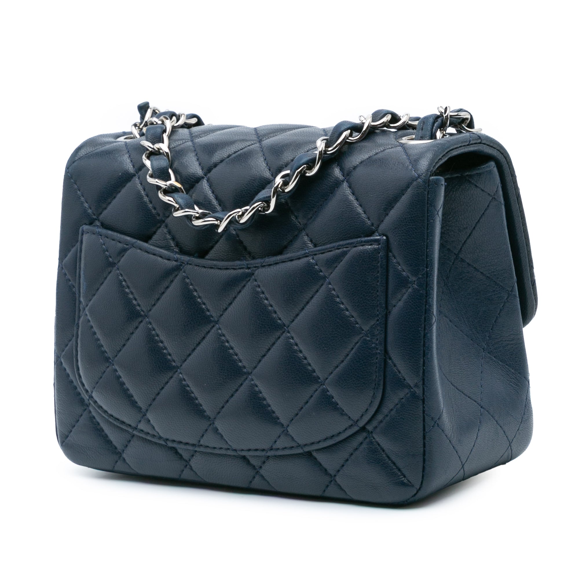 Chanel Mini Square Classic Lambskin Single Flap - image 2