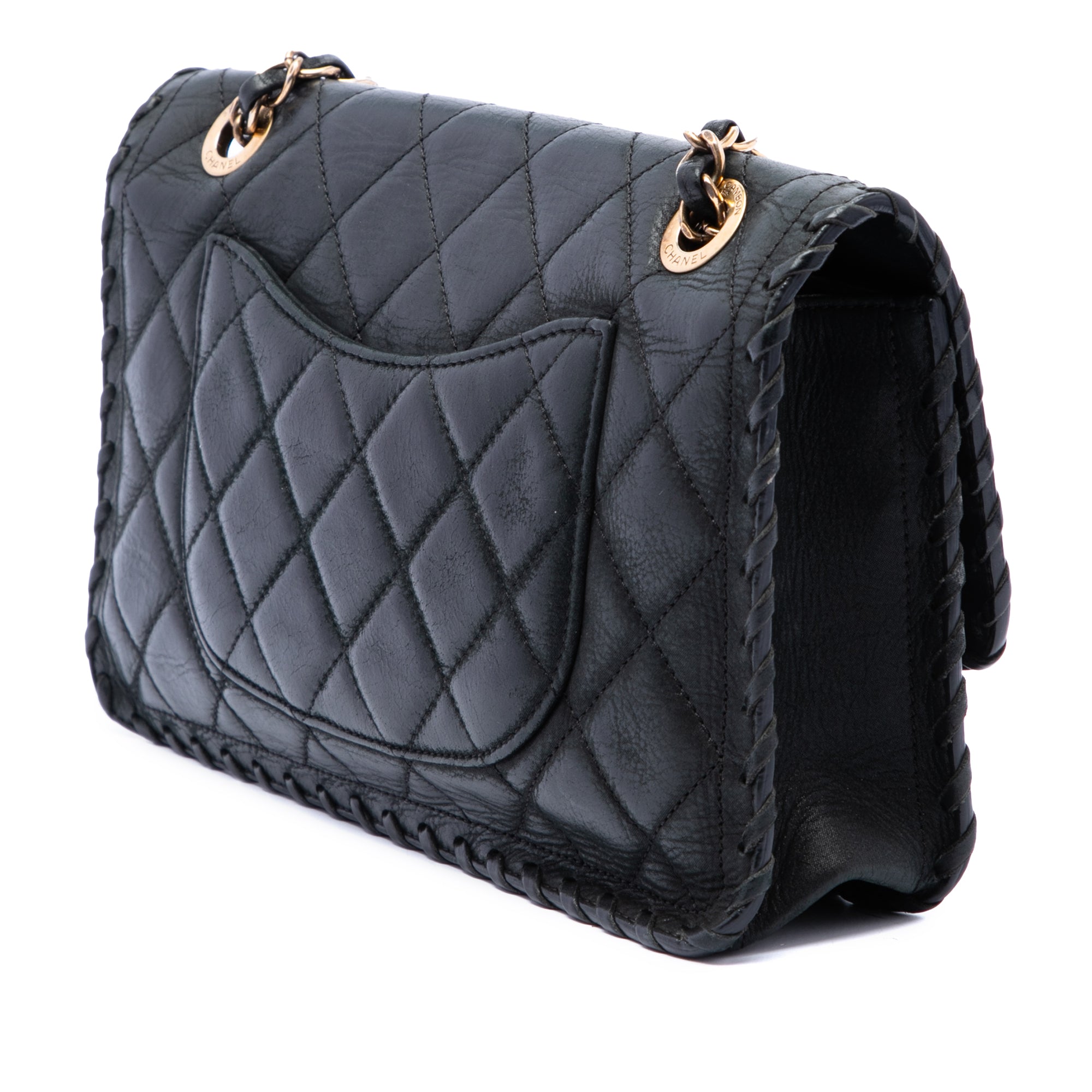 Chanel Medium Classic Calfskin Happy Stitch Flap - image 2