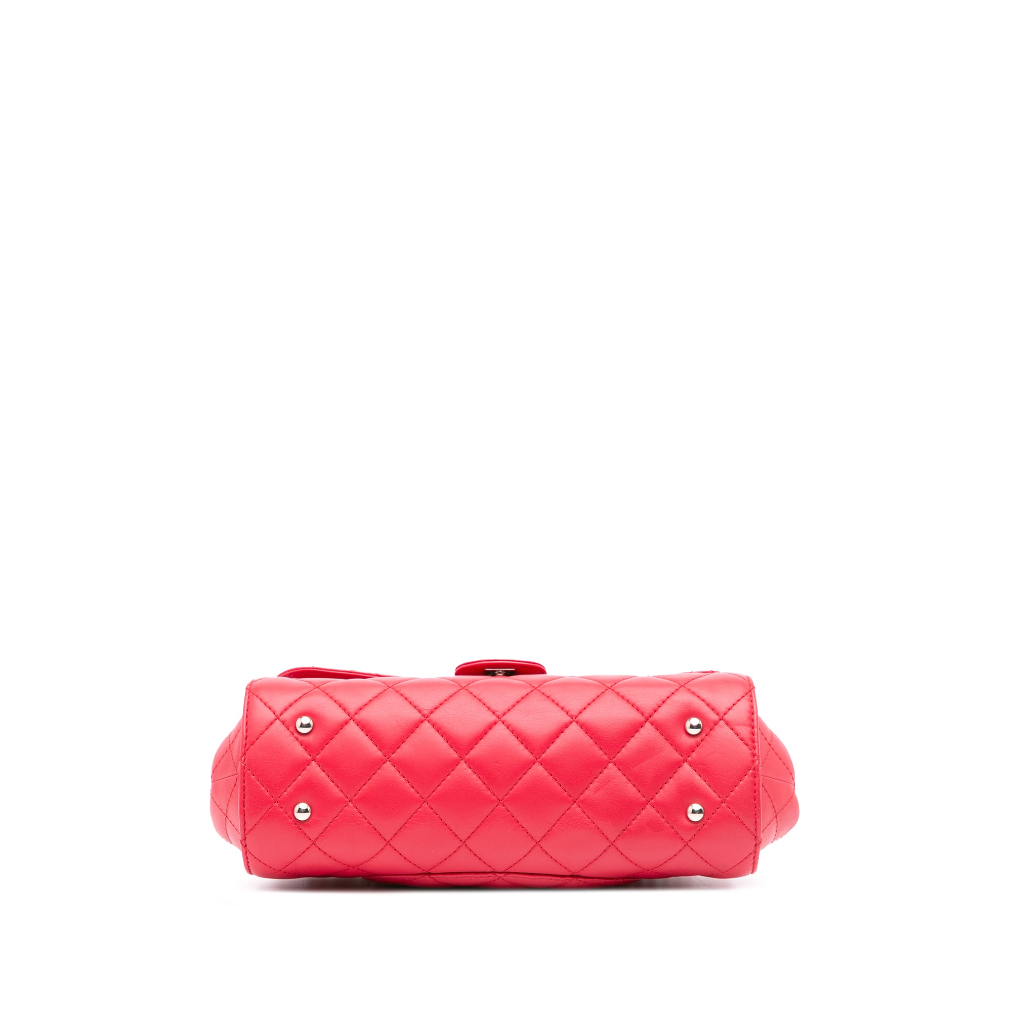 Chanel CC Quilted Lambskin Kisslock Frame Flap Tote - image 3