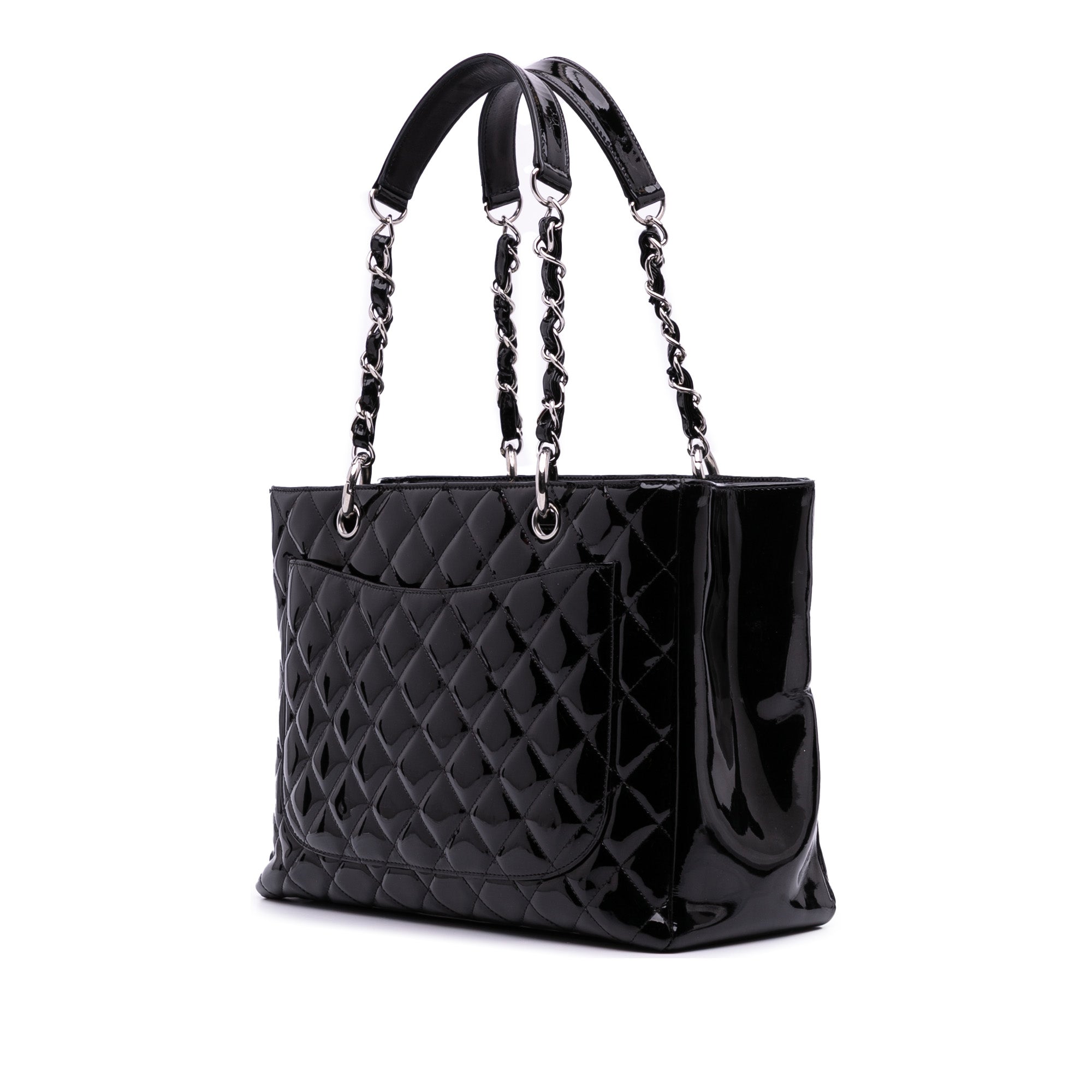 Chanel Patent Grand Shopping Tote - image 2