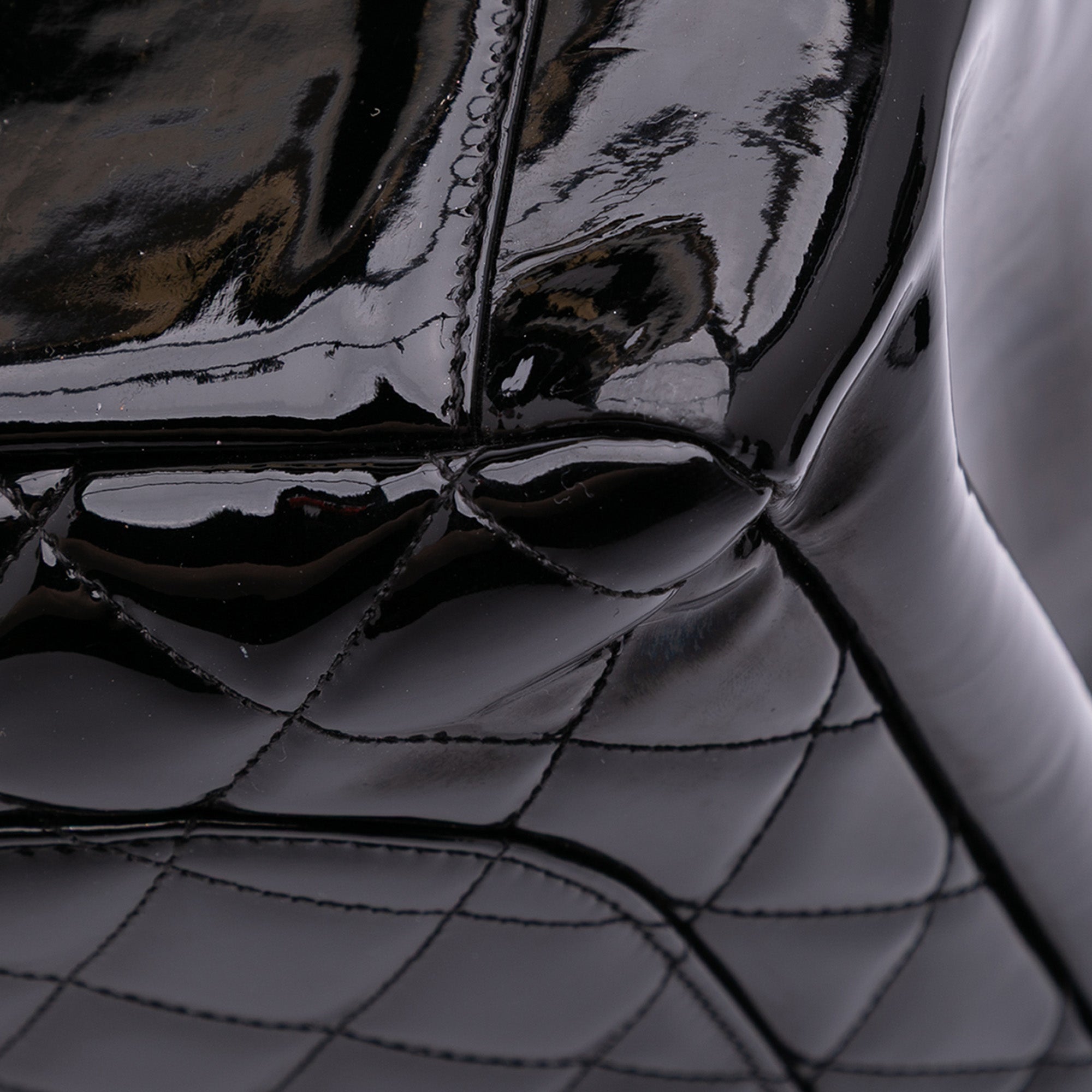 Chanel Patent Grand Shopping Tote - image 7
