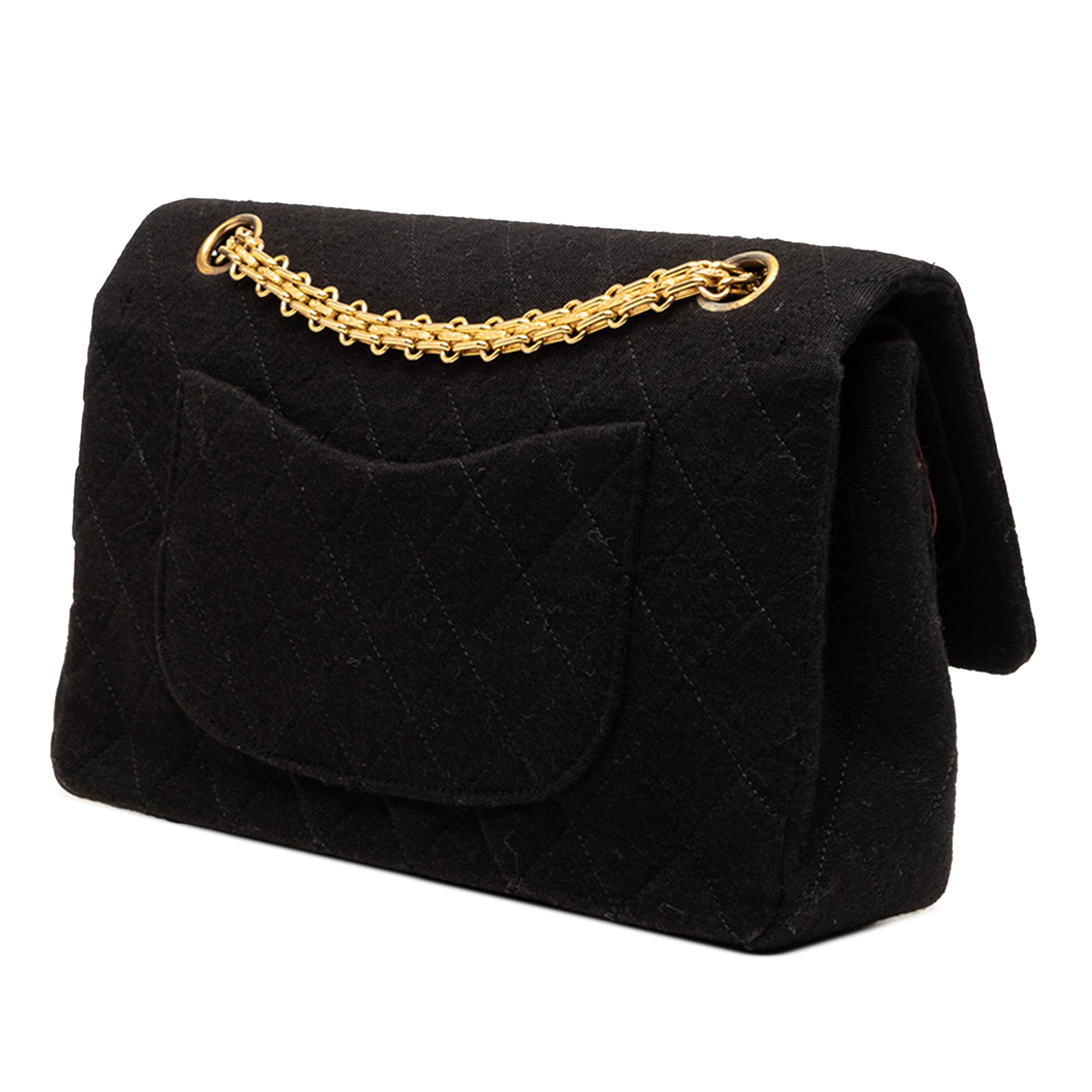 Chanel Medium Classic Jersey Bijoux Chain Double Flap - image 2