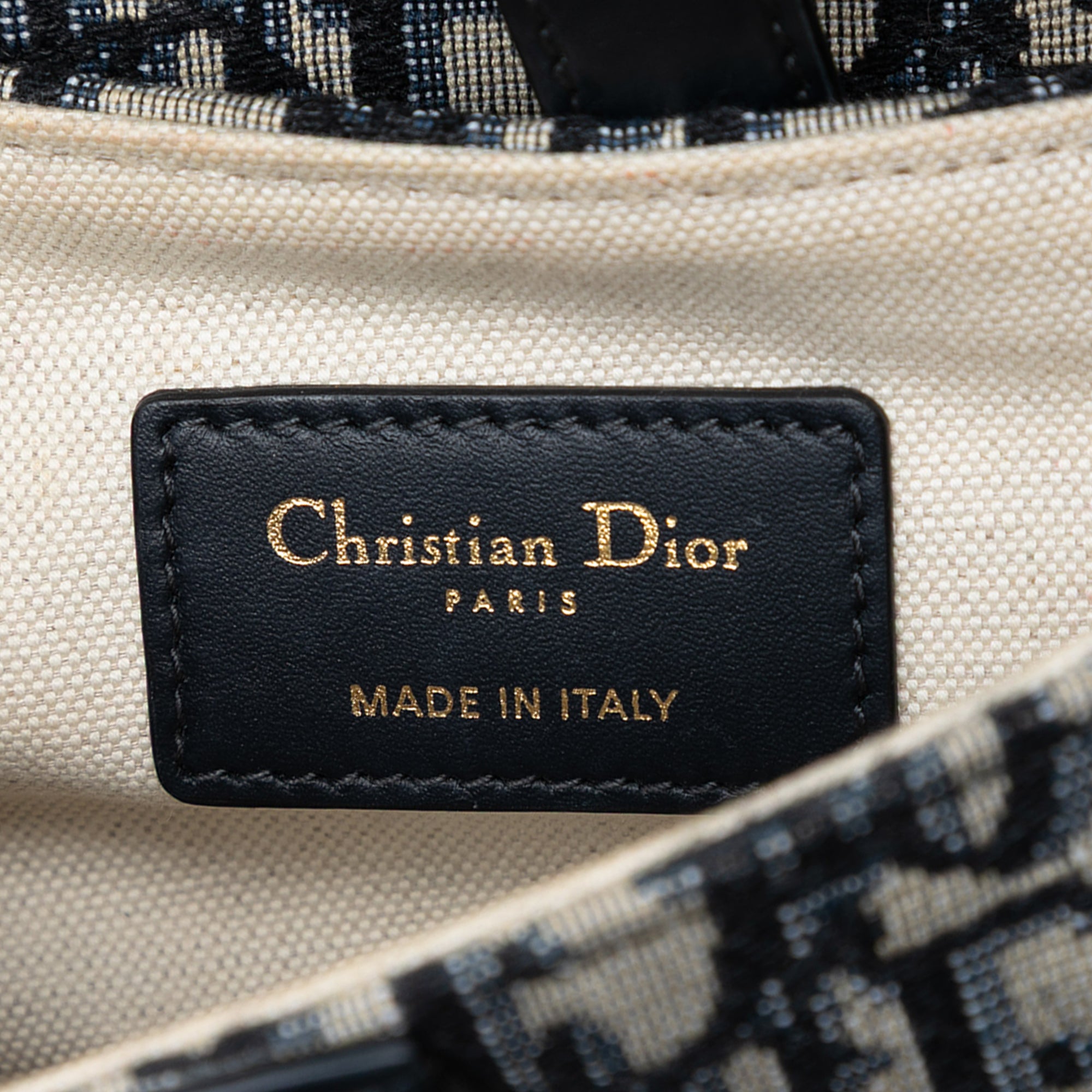 Dior Mini Oblique Canvas Saddle Bag - image 5