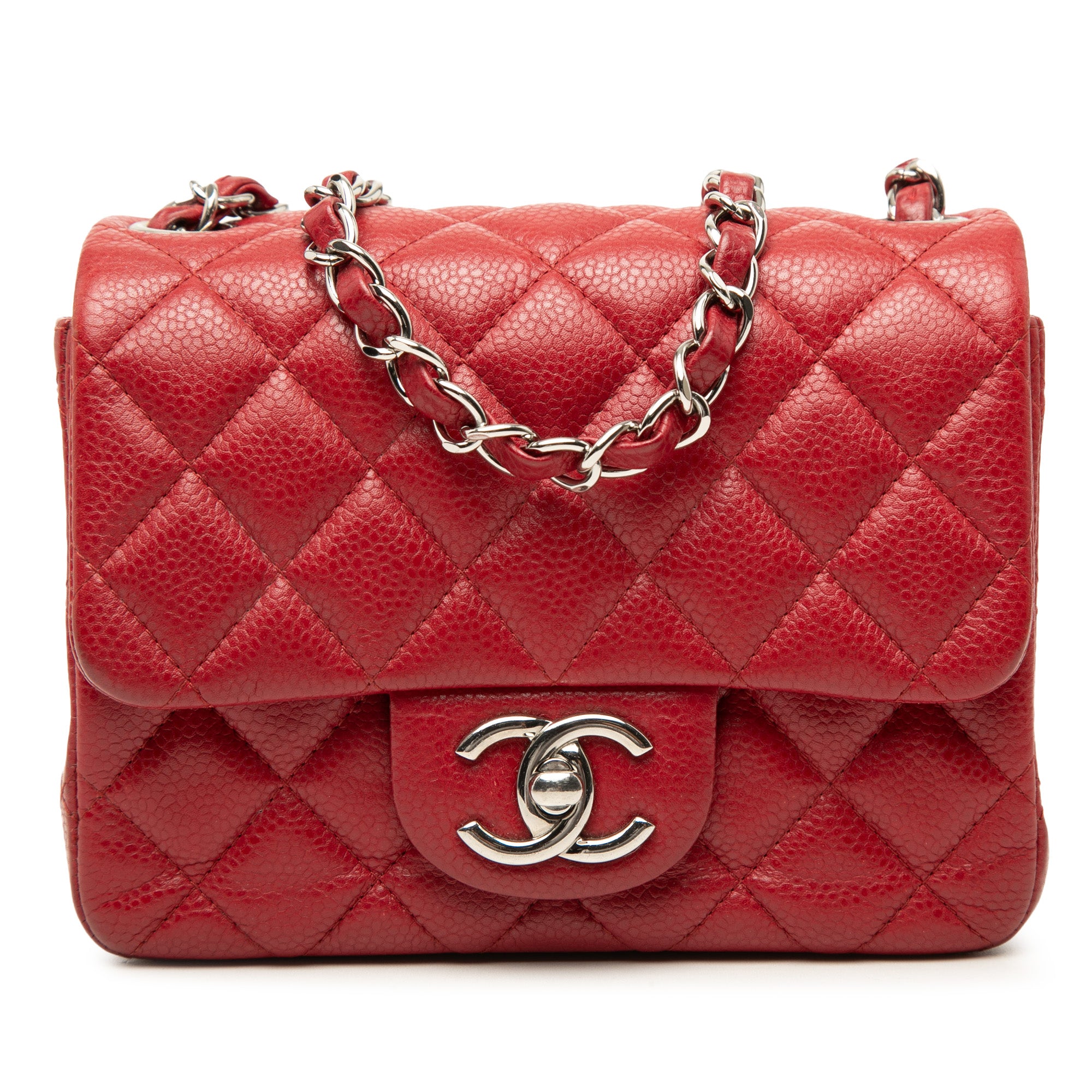 Chanel Mini Square Classic Caviar Single Flap - image 1
