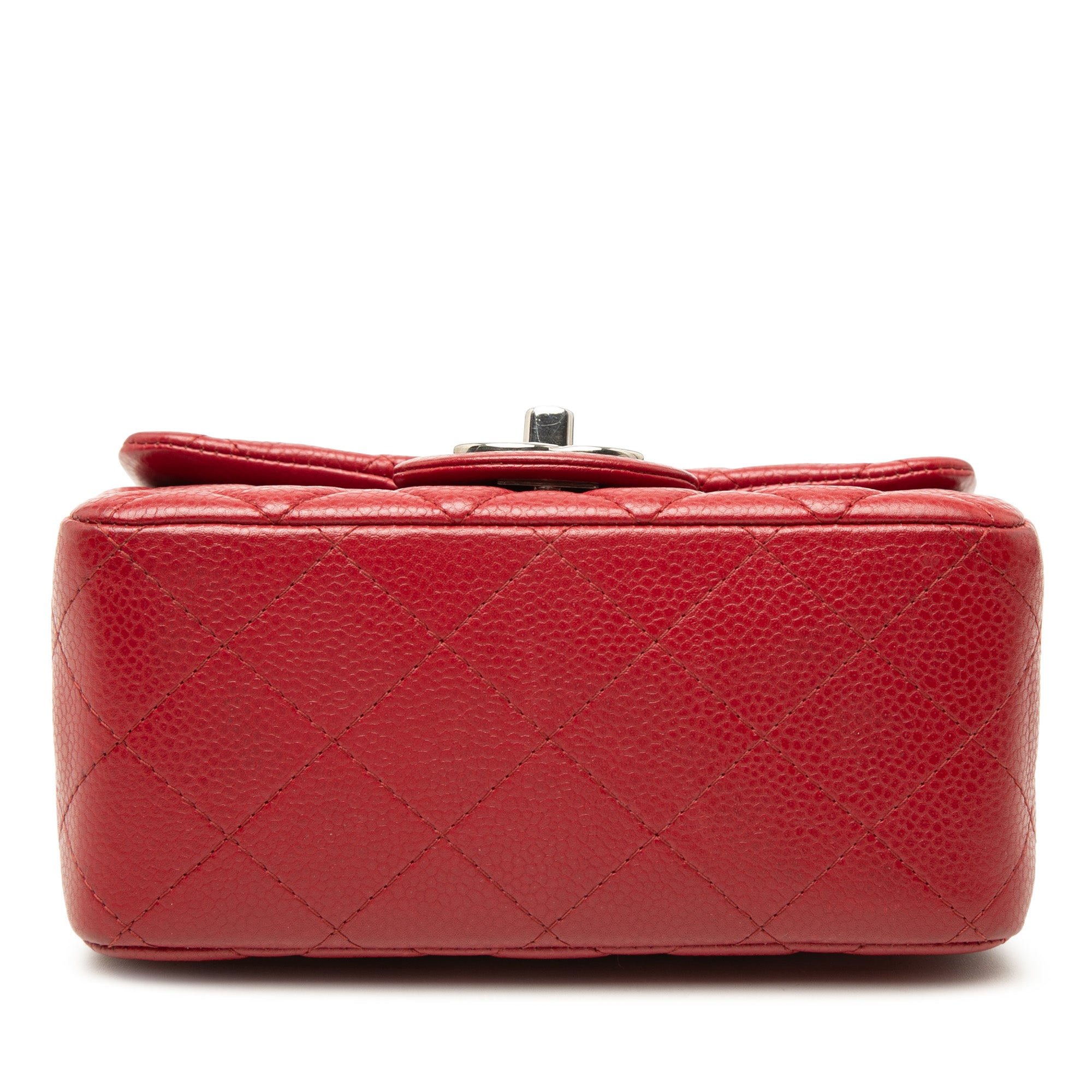 Chanel Mini Square Classic Caviar Single Flap - image 3