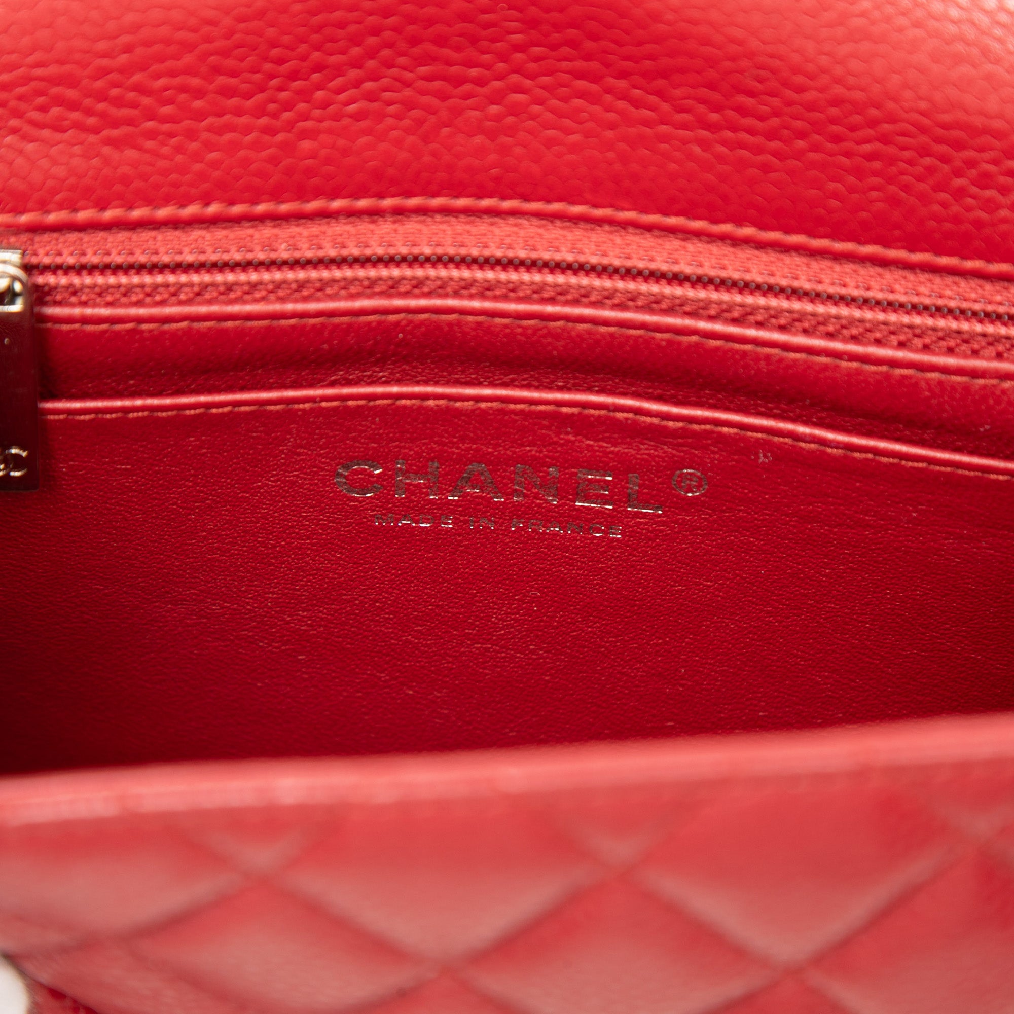 Chanel Mini Square Classic Caviar Single Flap - image 5
