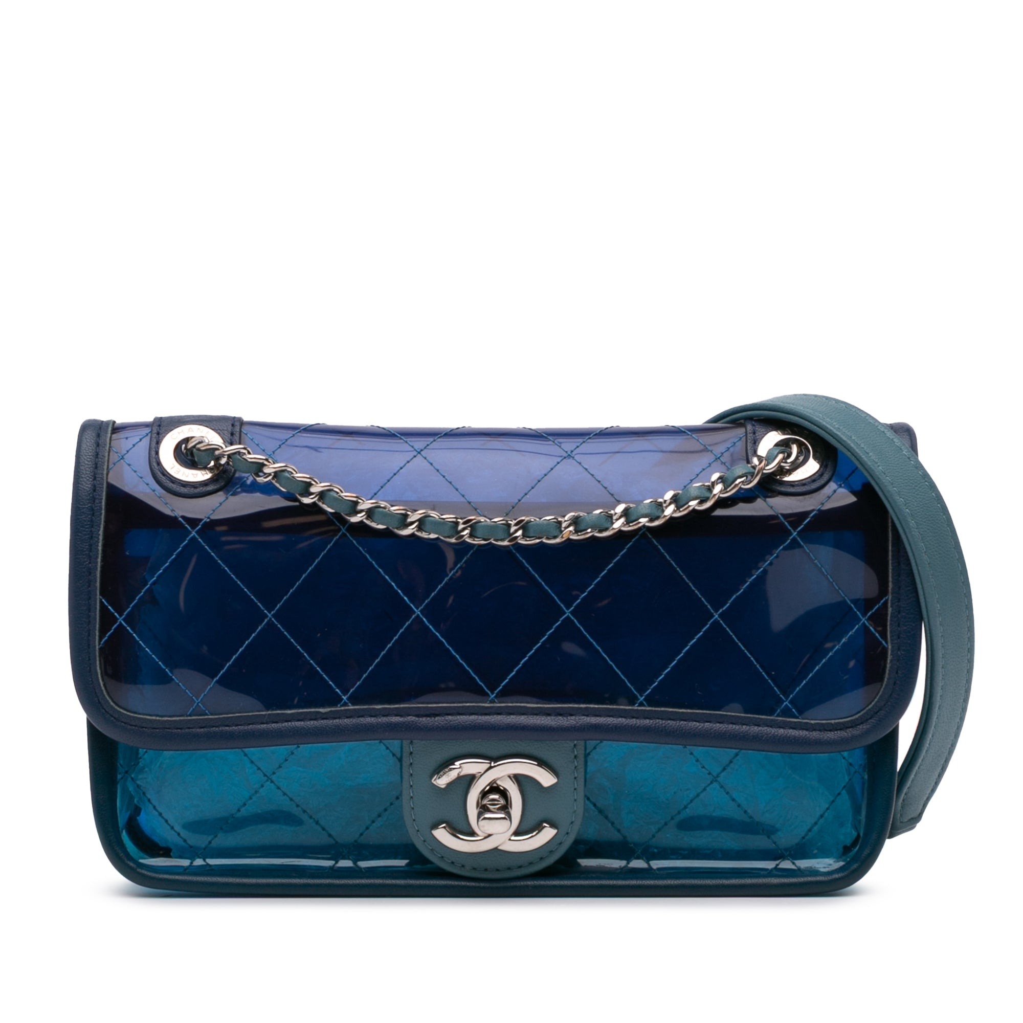 Chanel Small PVC and Lambskin Coco Splash Flap - image 1
