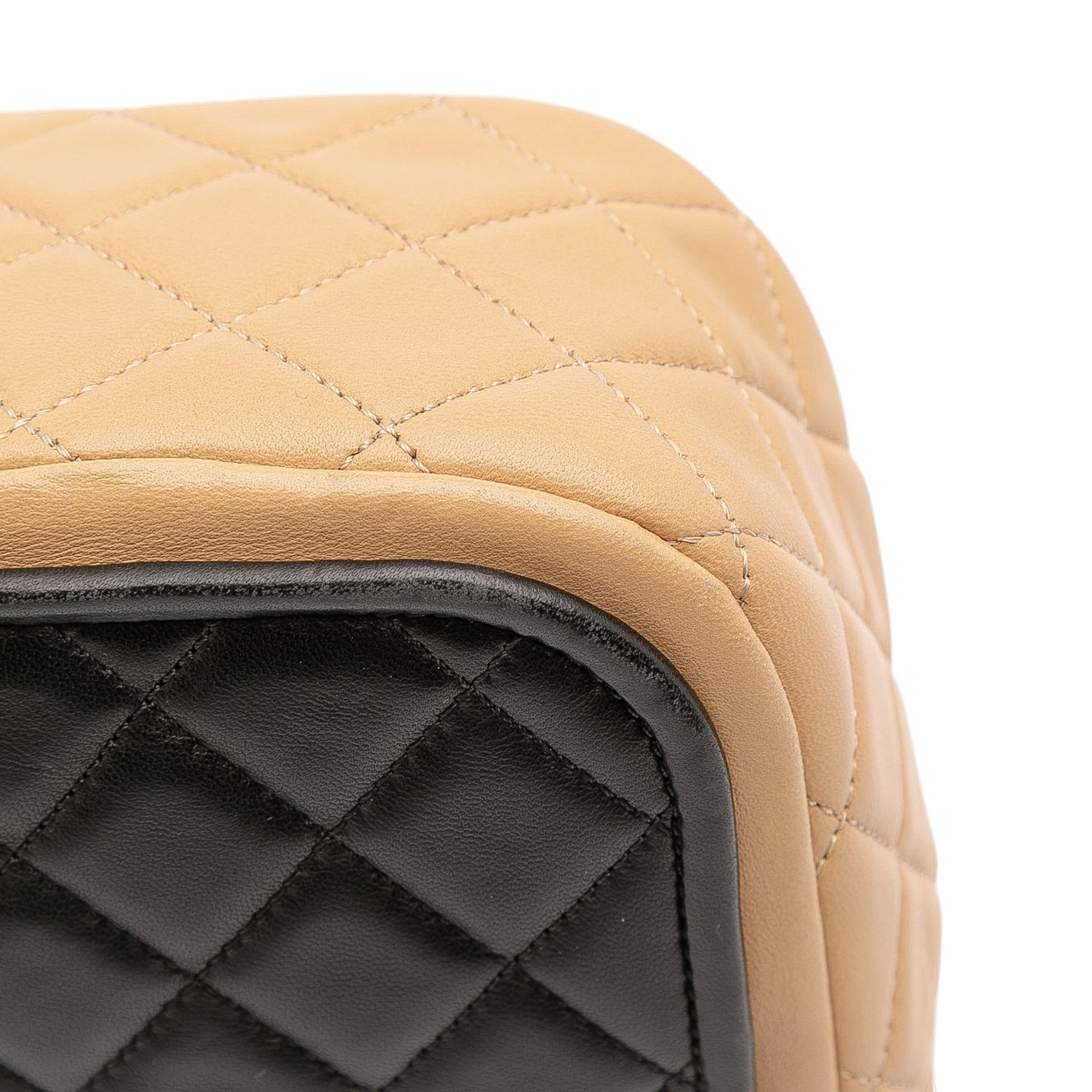 Chanel Jumbo Classic Bicolor Lambskin Twist Flap - image 7