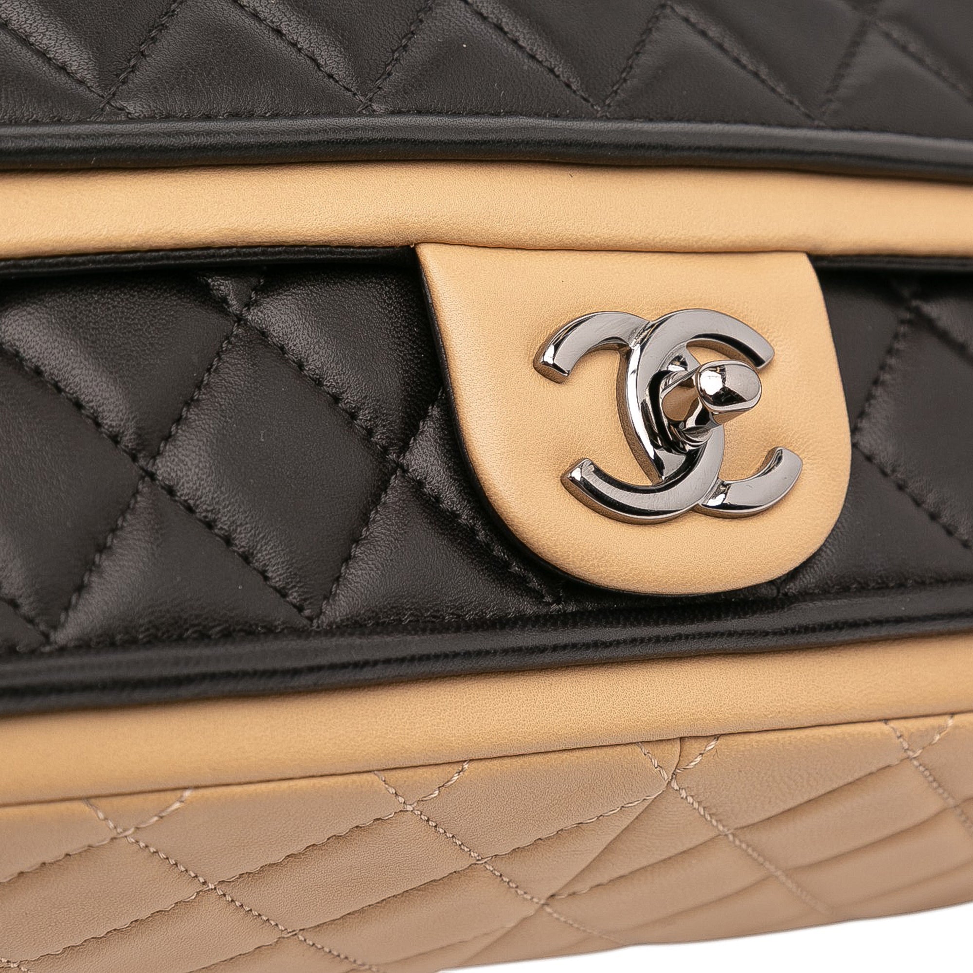 Chanel Jumbo Classic Bicolor Lambskin Twist Flap - image 8
