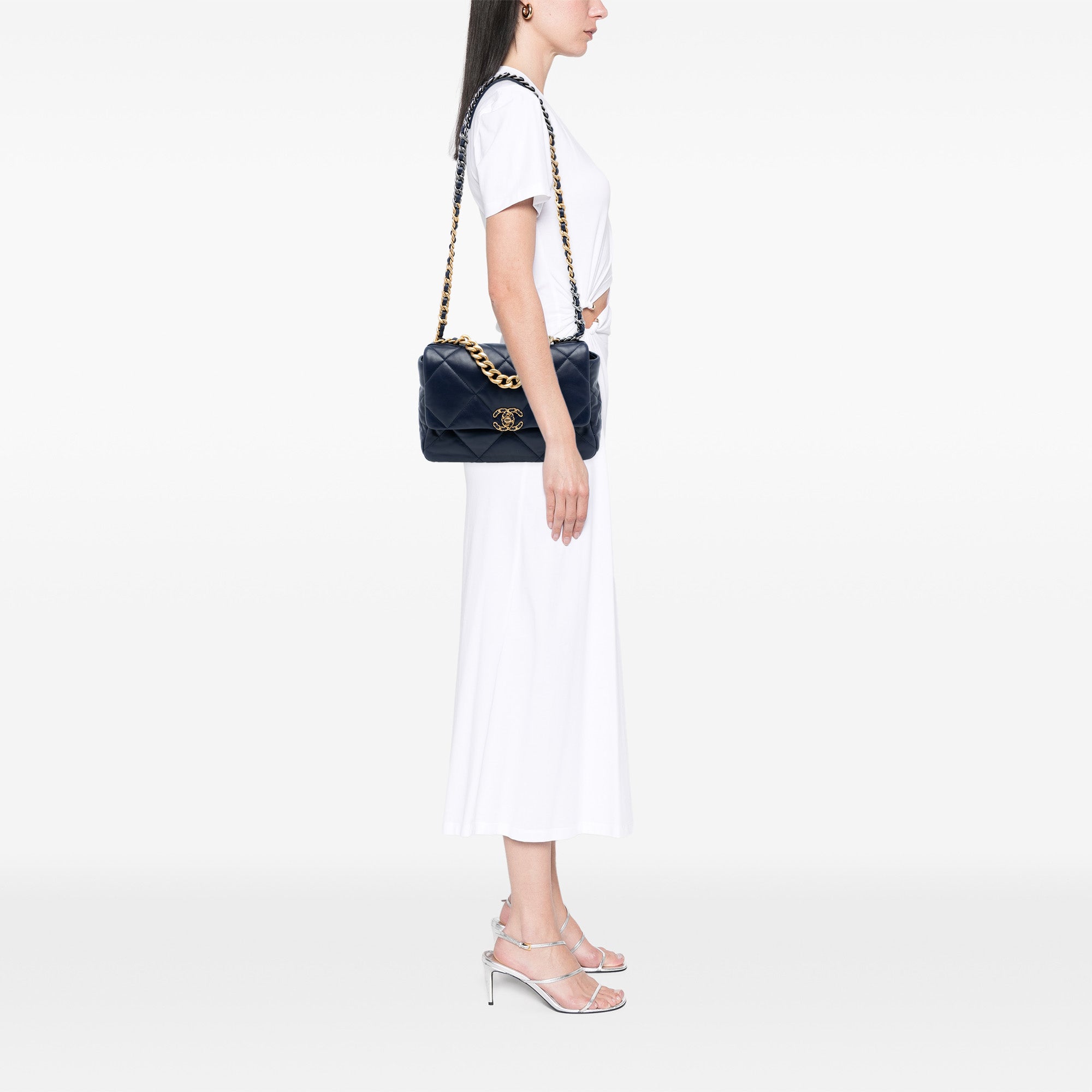 Chanel Large Lambskin 19 Flap - image 7
