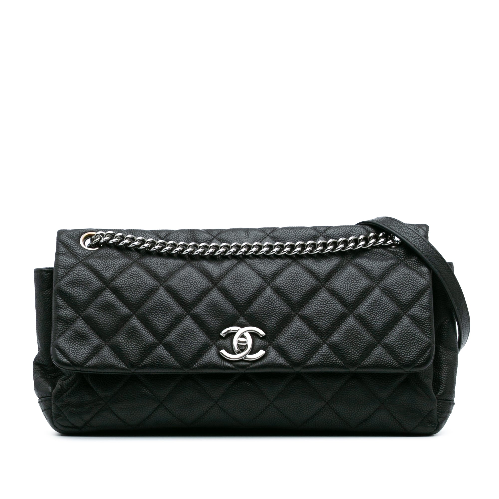 Chanel Quilted Iridescent Caviar Lady Pearly Flap - image 1