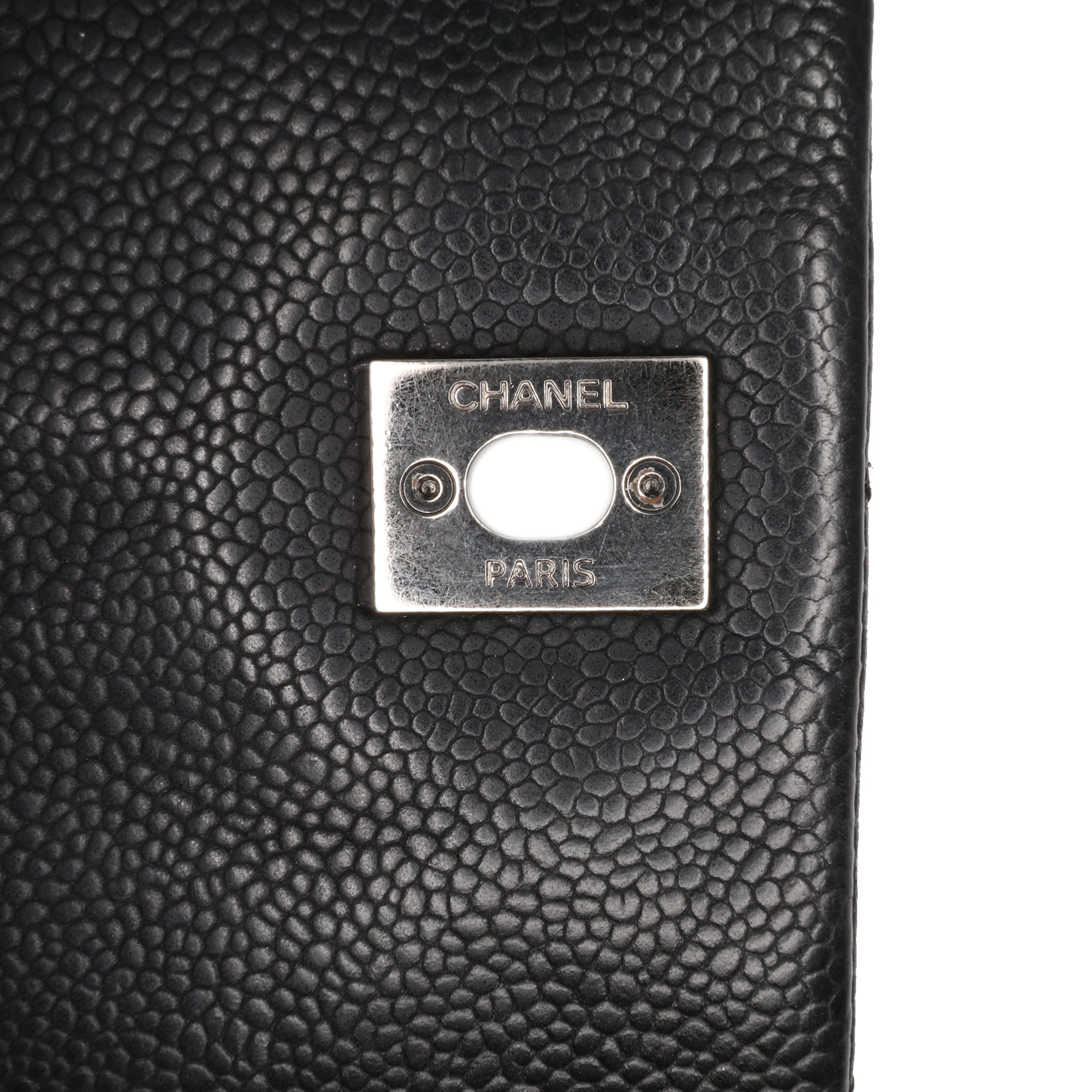 Chanel Quilted Iridescent Caviar Lady Pearly Flap - image 8
