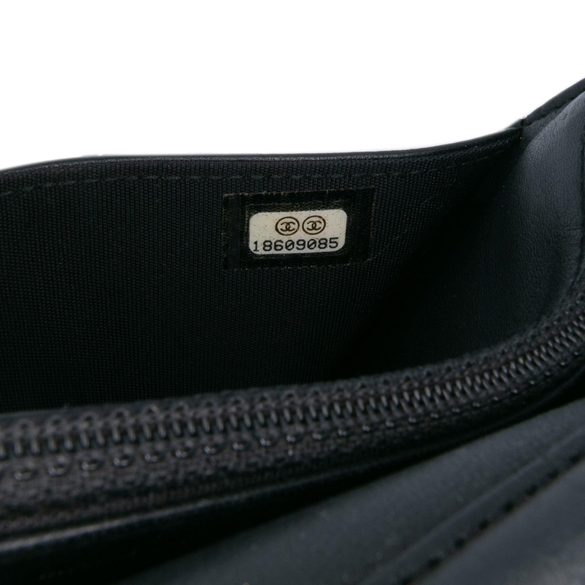 Chanel CC Embossed Lambskin Wallet on Chain - image 6