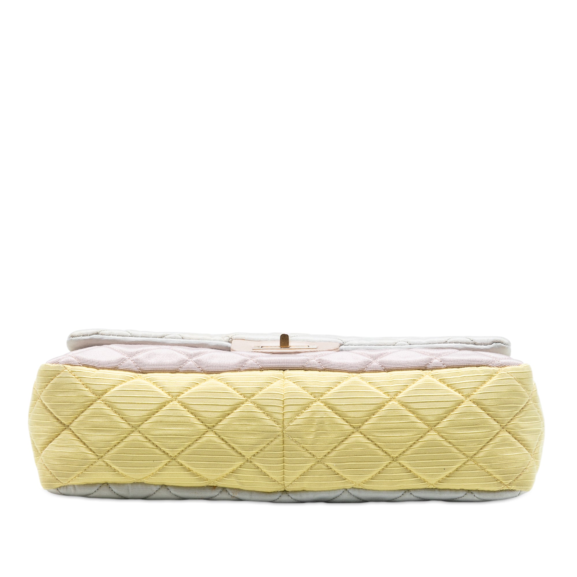Chanel Tricolor Quilted Grosgrain Satin Reissue 2.55 Single Flap 227 - image 3