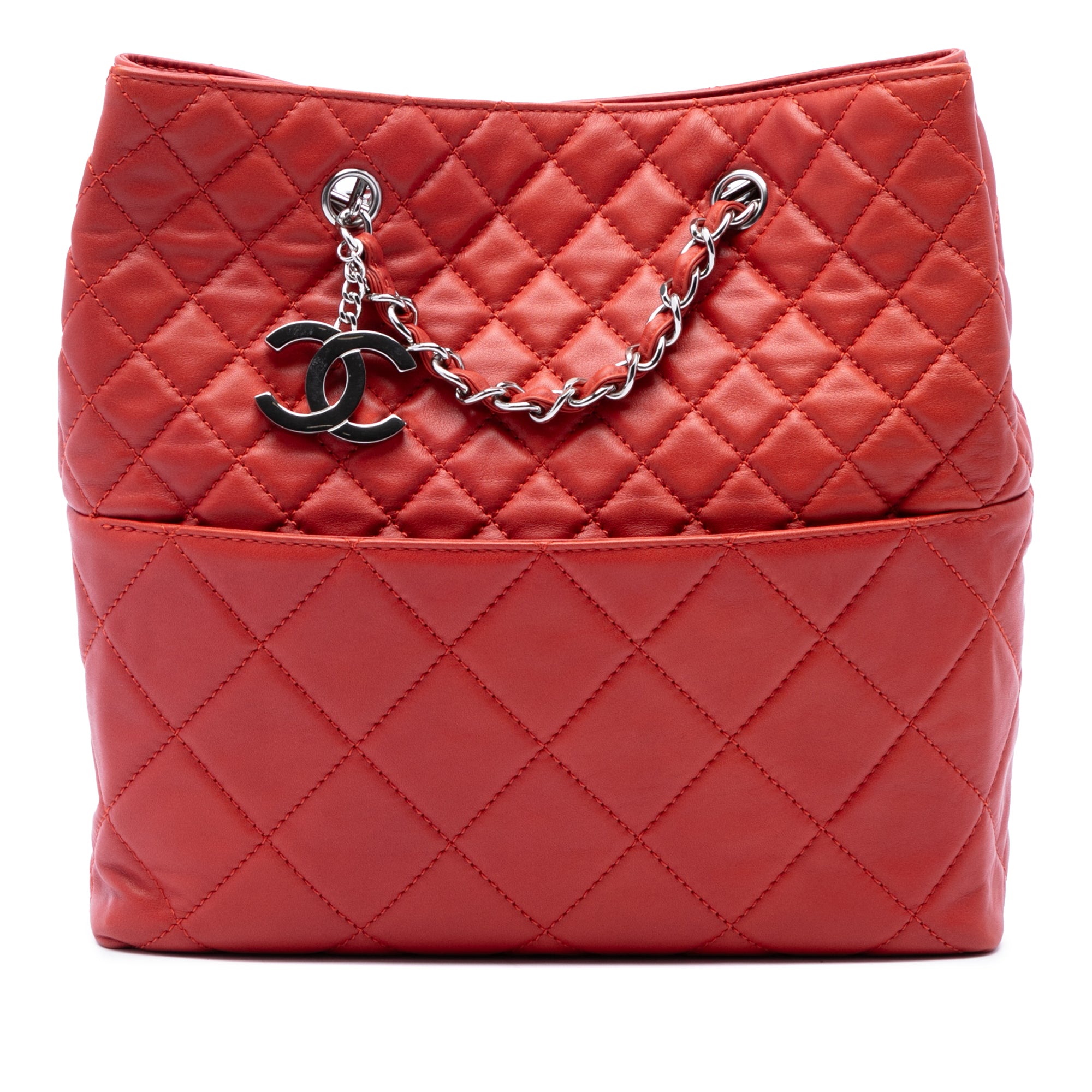 Chanel Quilted Lambskin In The Business North South Tote - image 1