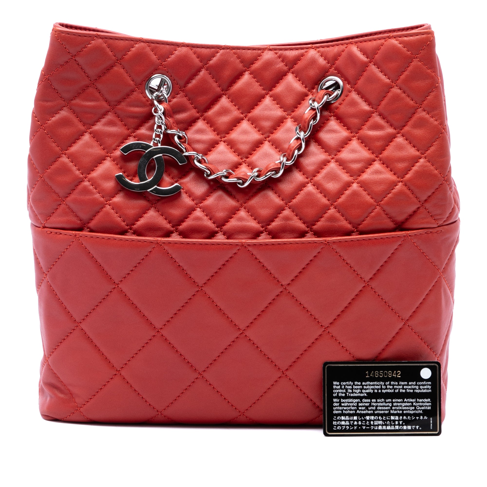 Chanel Quilted Lambskin In The Business North South Tote - image 7