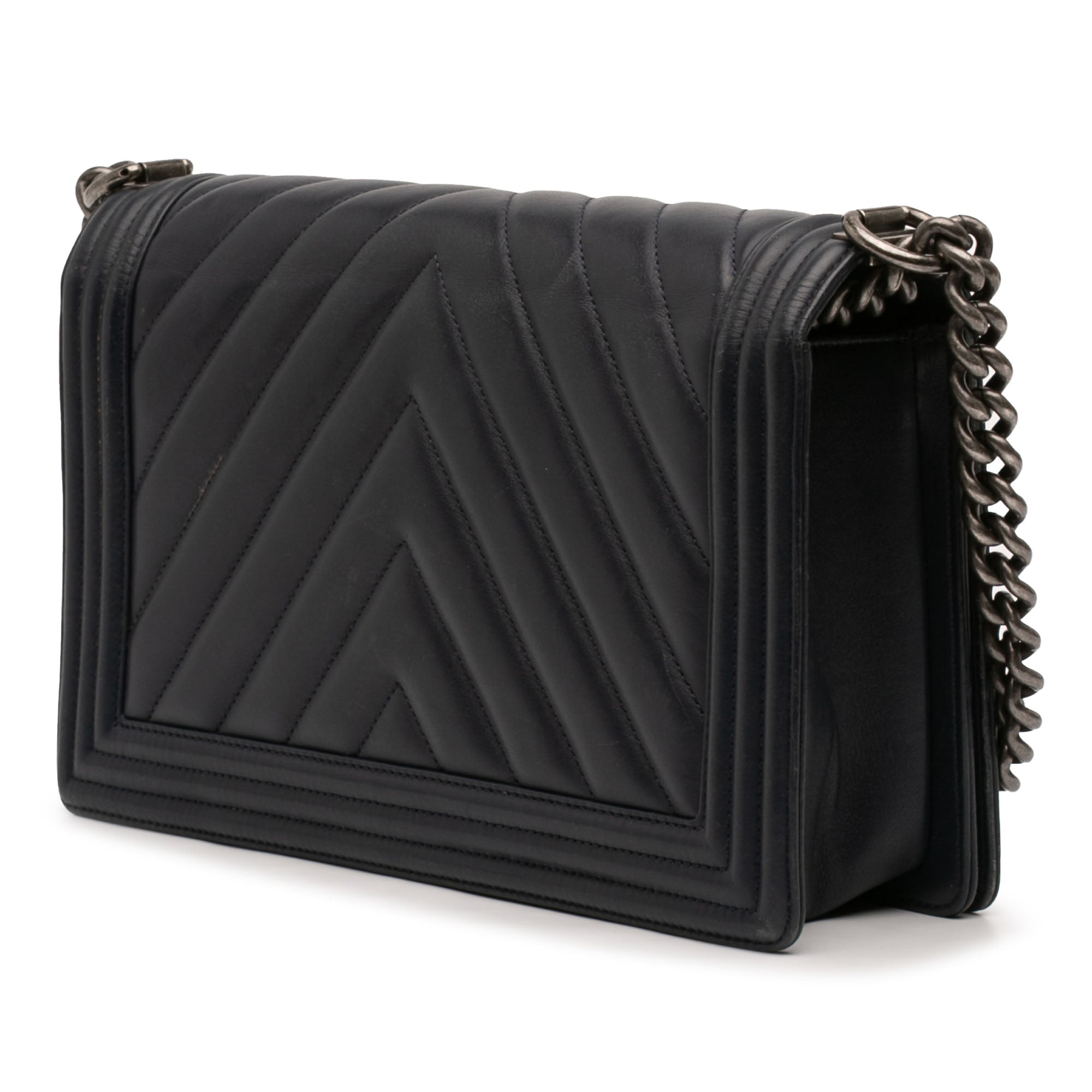 Chanel Medium Chevron Lambskin Boy Flap - image 2