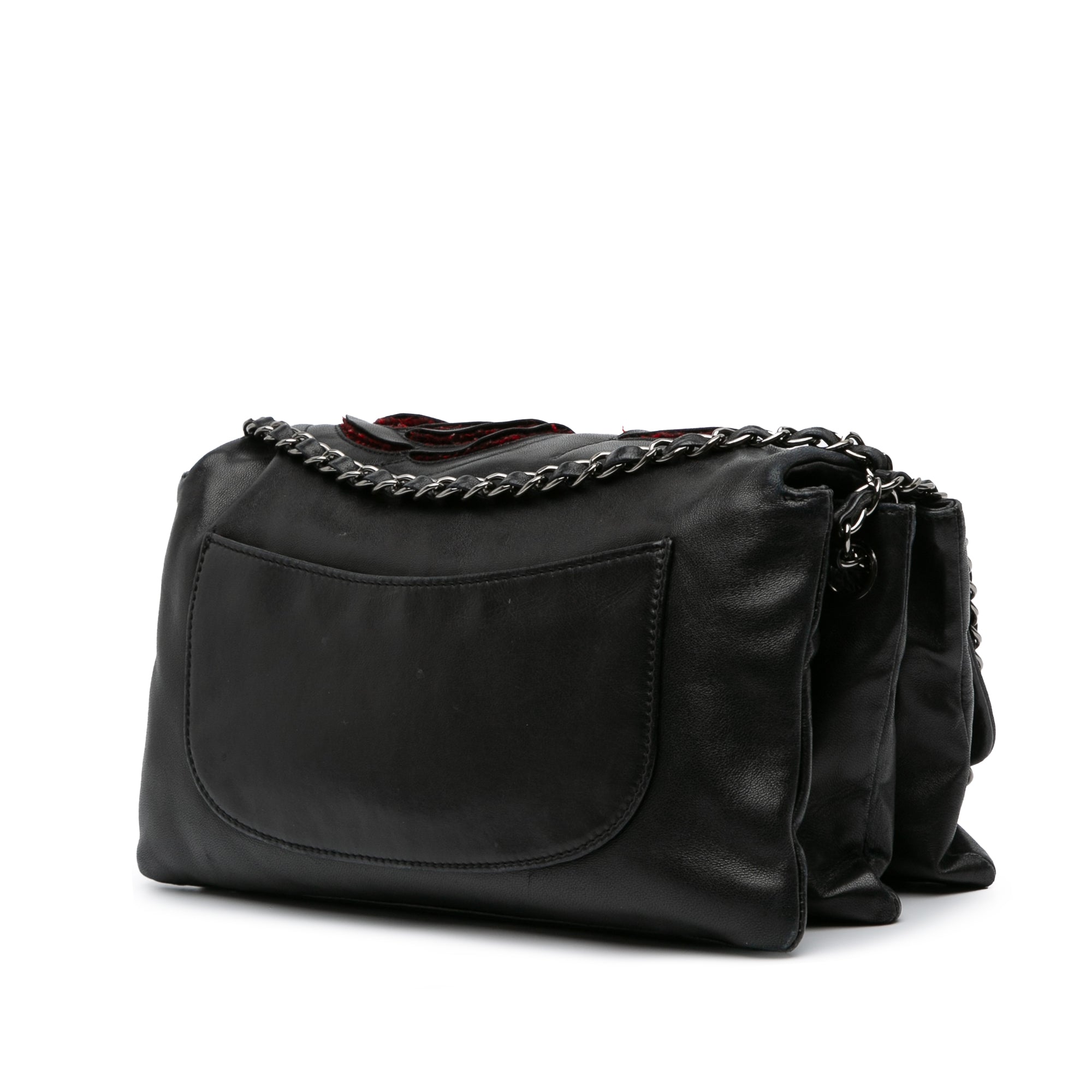 Chanel Lambskin and Tweed Camellia Petals Flap - image 2