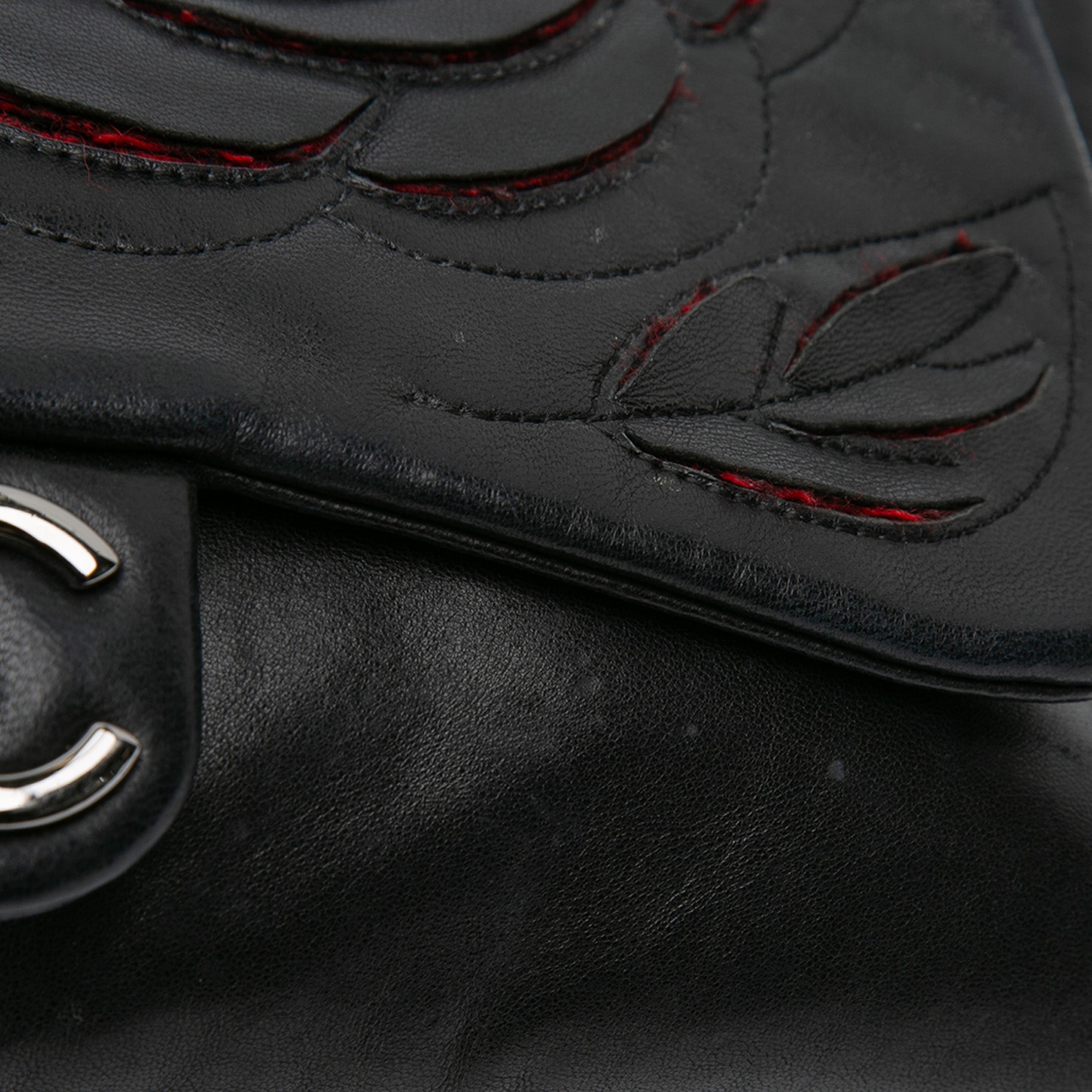 Chanel Lambskin and Tweed Camellia Petals Flap - image 8