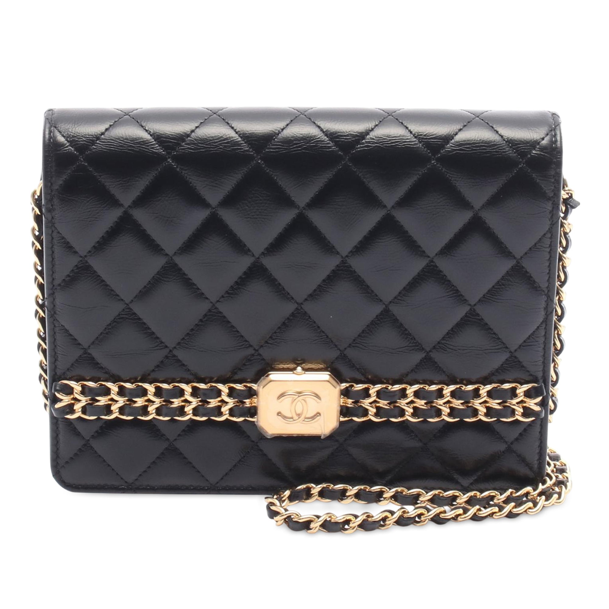 Chanel Quilted Calfksin Clutch With Chain - image 1
