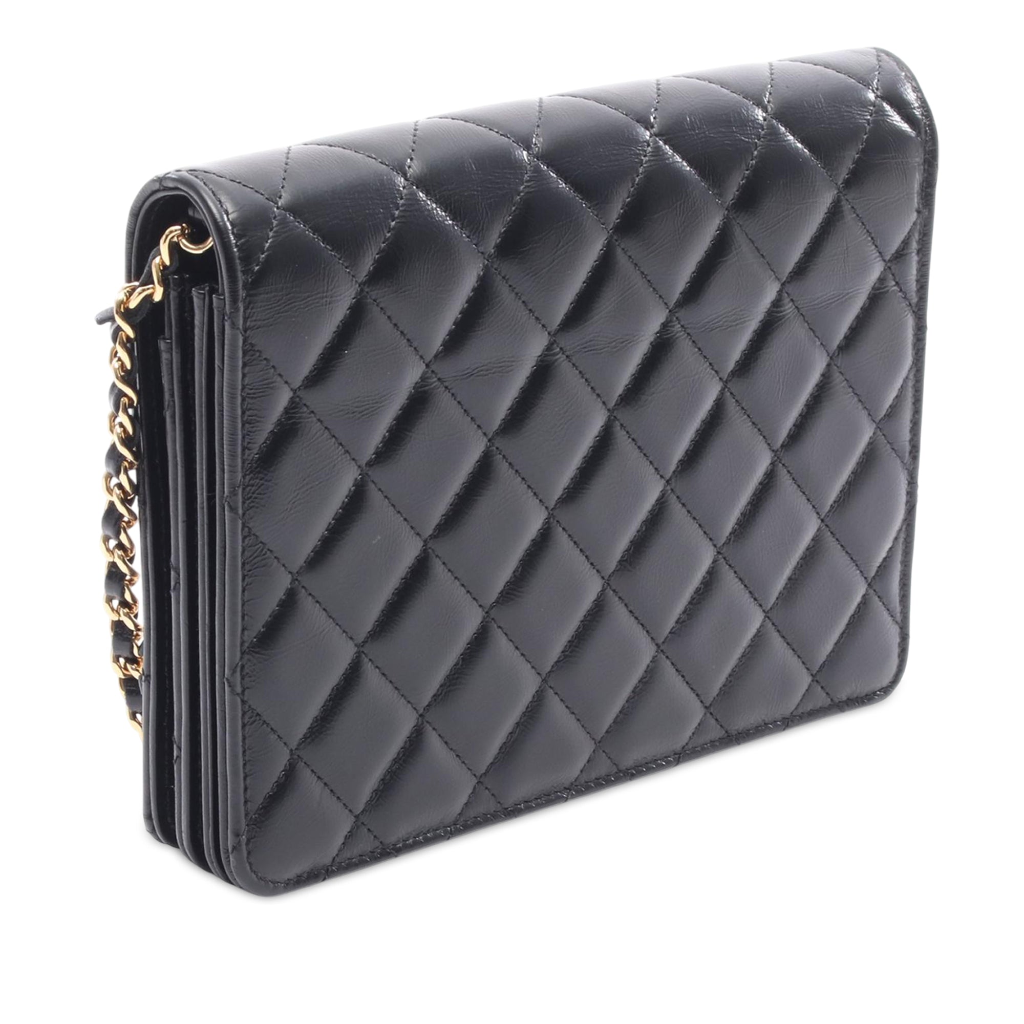 Chanel Quilted Calfksin Clutch With Chain - image 2