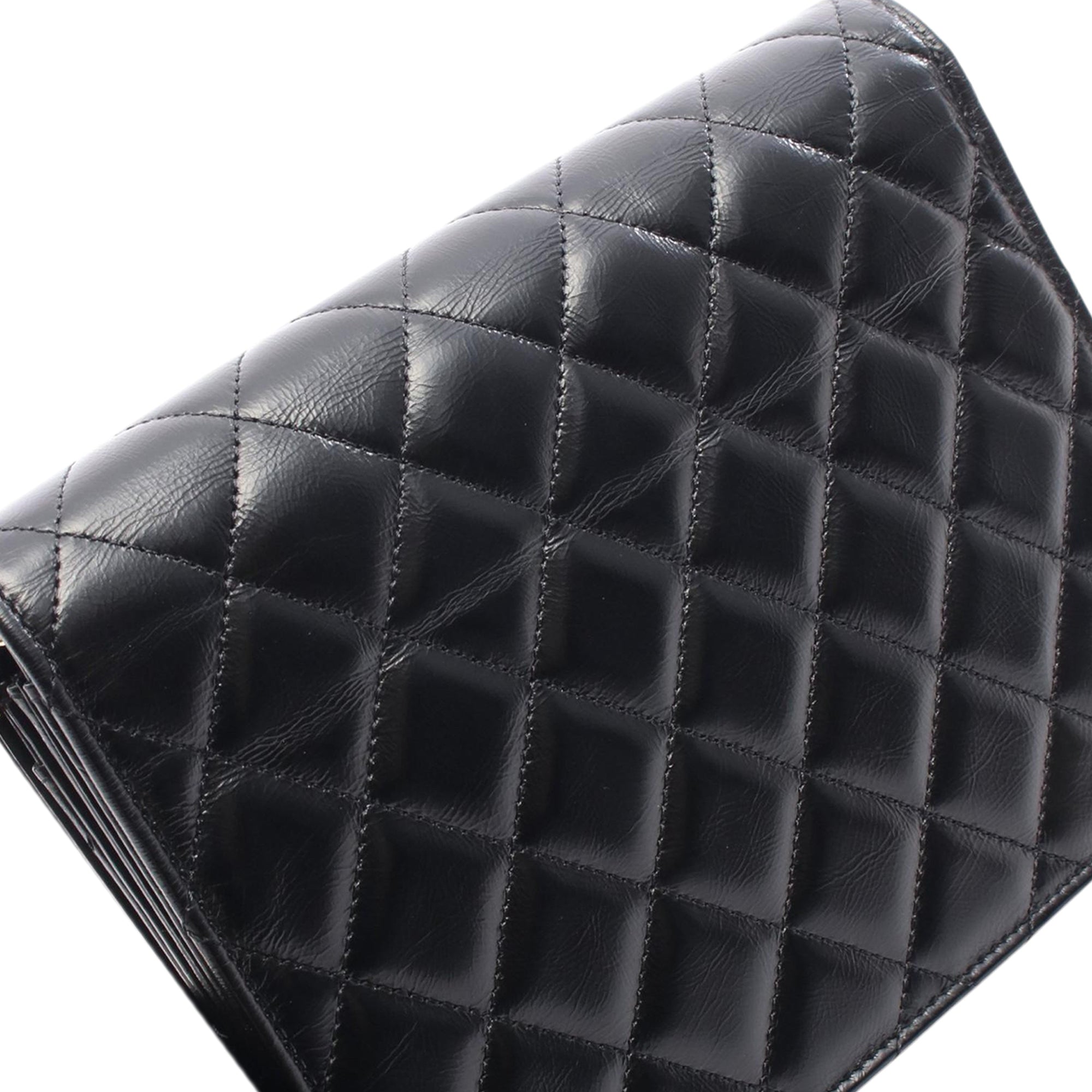 Chanel Quilted Calfksin Clutch With Chain - image 6