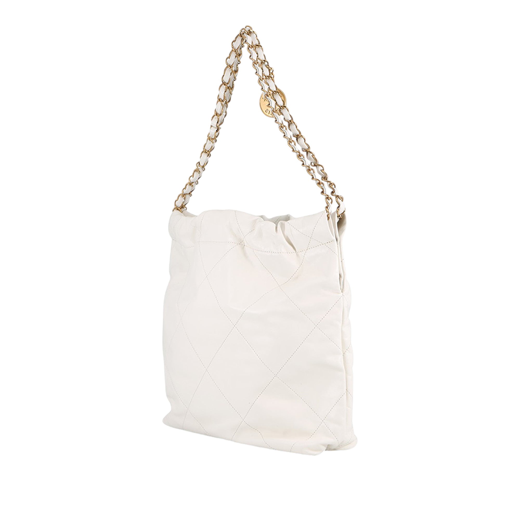 Chanel Small Shiny Calfskin 22 Hobo - image 2