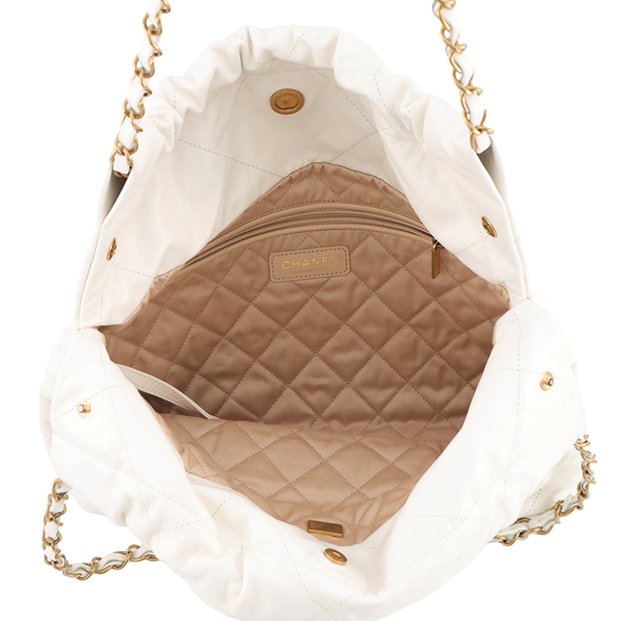Chanel Small Shiny Calfskin 22 Hobo - image 4