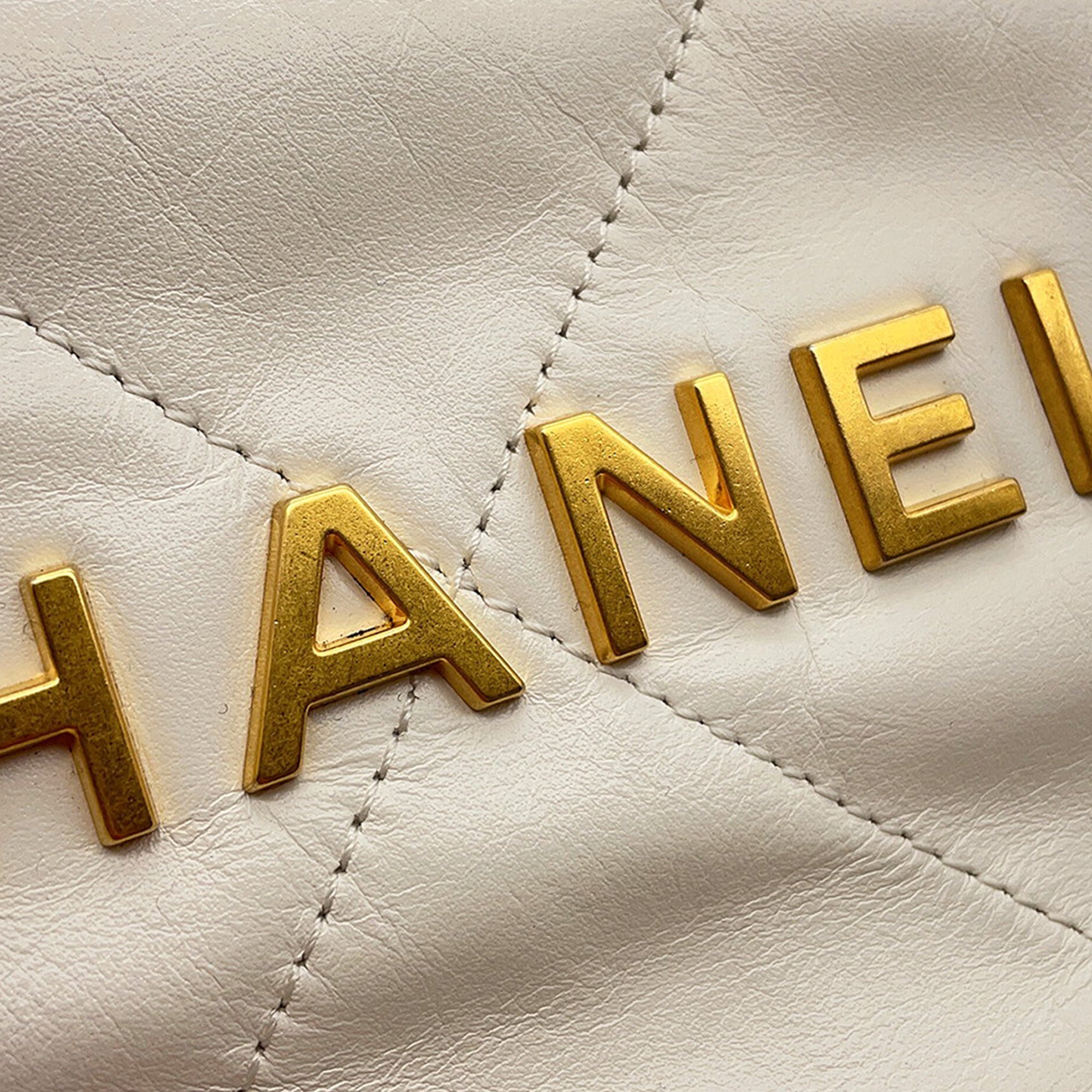 Chanel Small Shiny Calfskin 22 Hobo - image 9