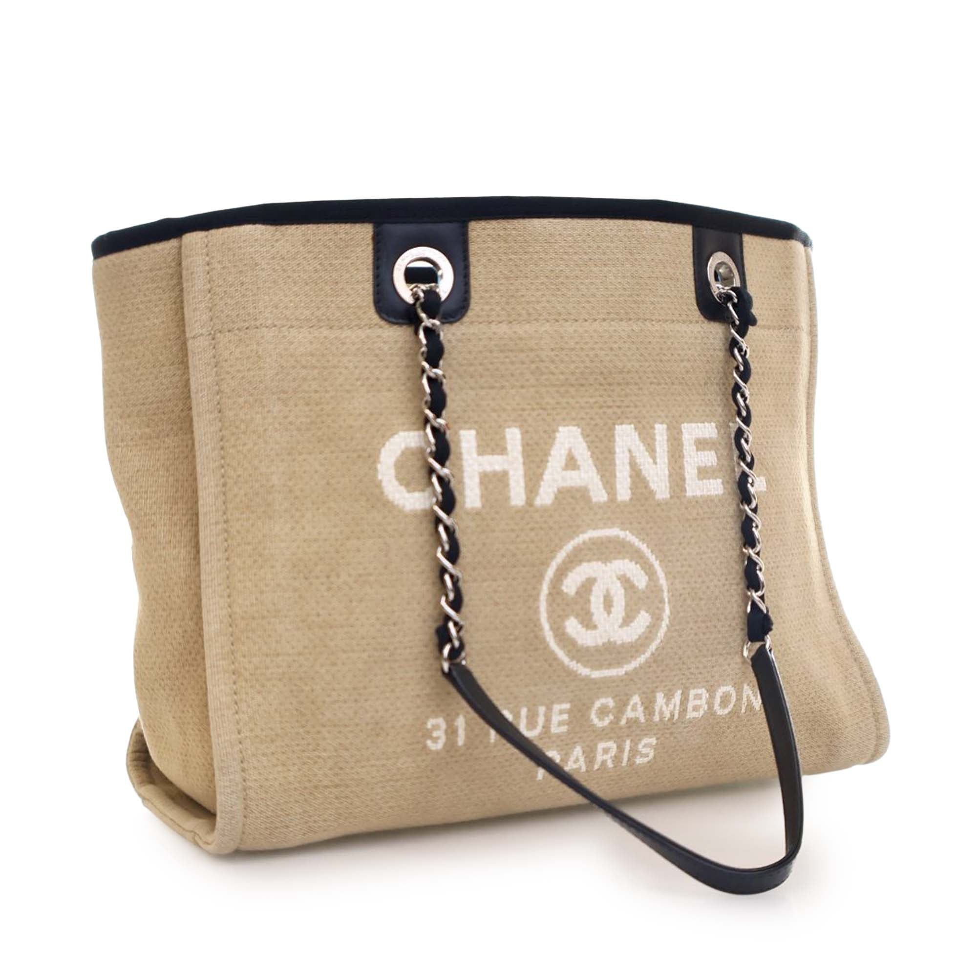 Chanel Small Canvas Deauville Tote - image 3
