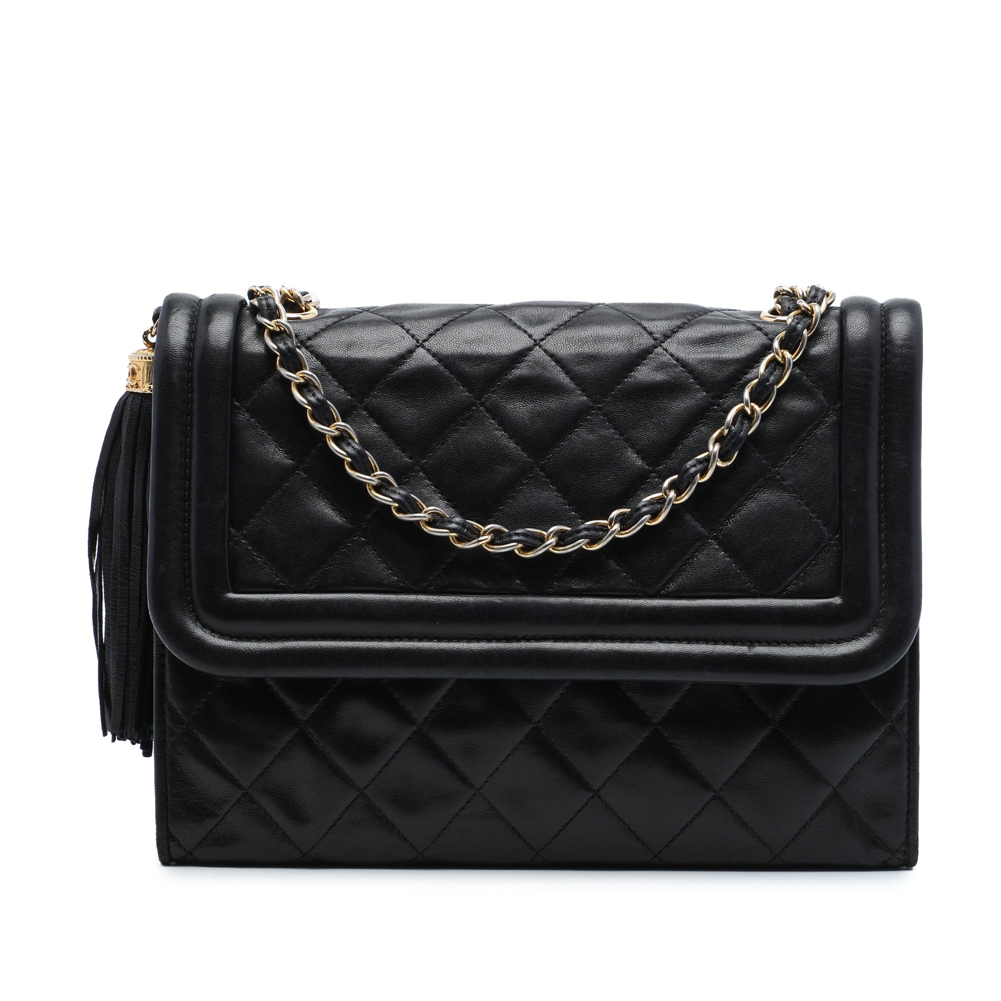 Chanel Quilted Lambskin Tassel Flap - image 1