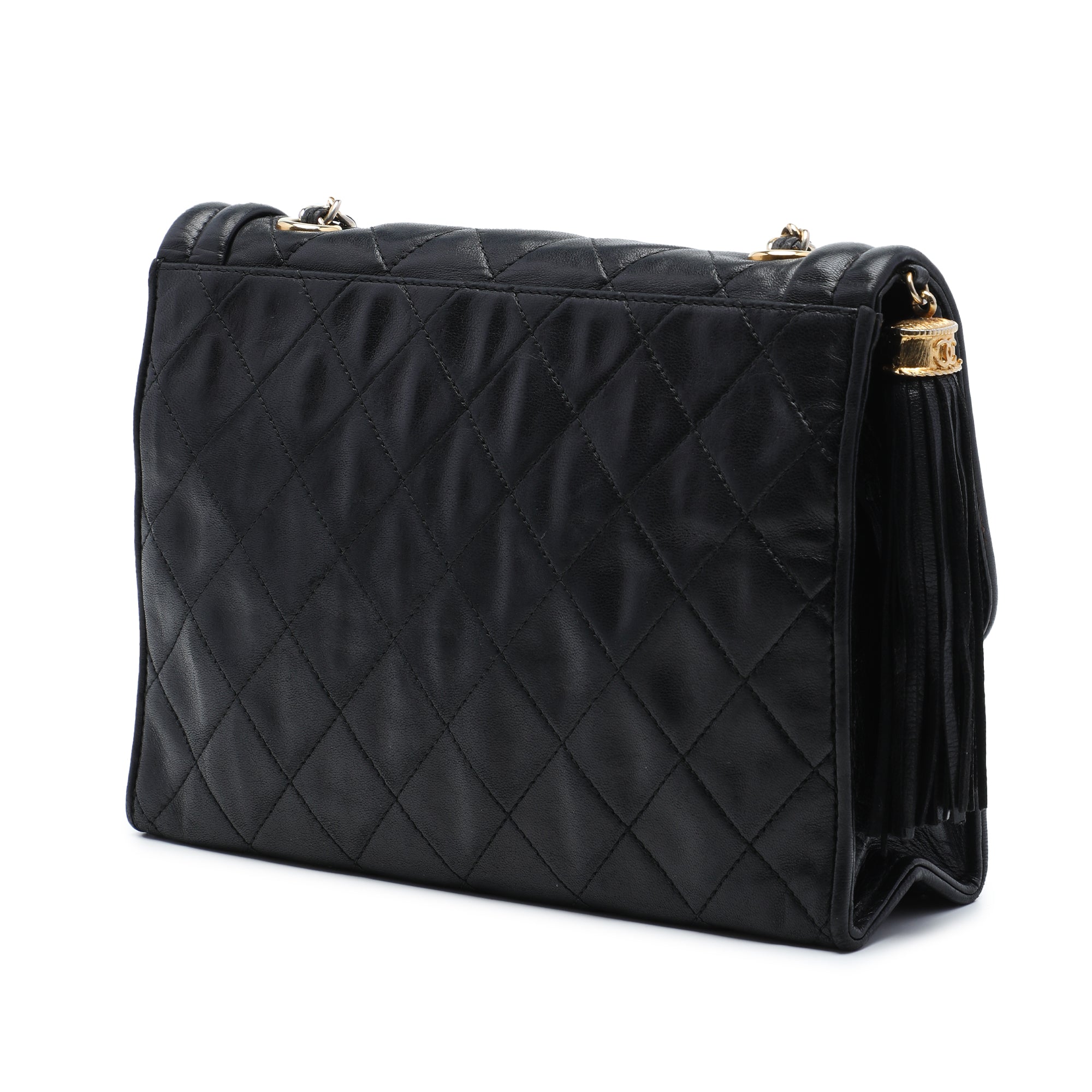 Chanel Quilted Lambskin Tassel Flap - image 2