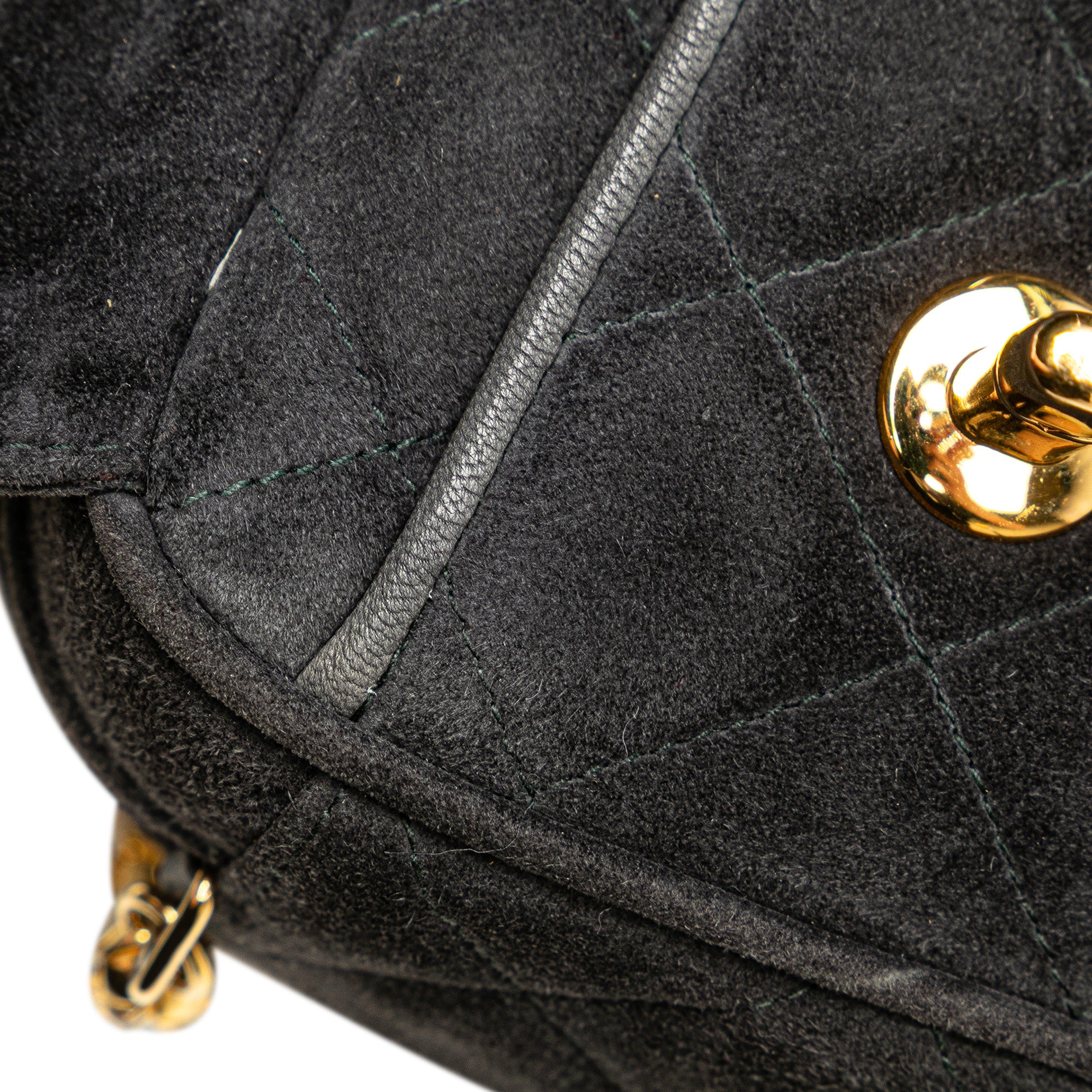 Chanel CC Quilted Suede Tassel Camera Bag - image 9