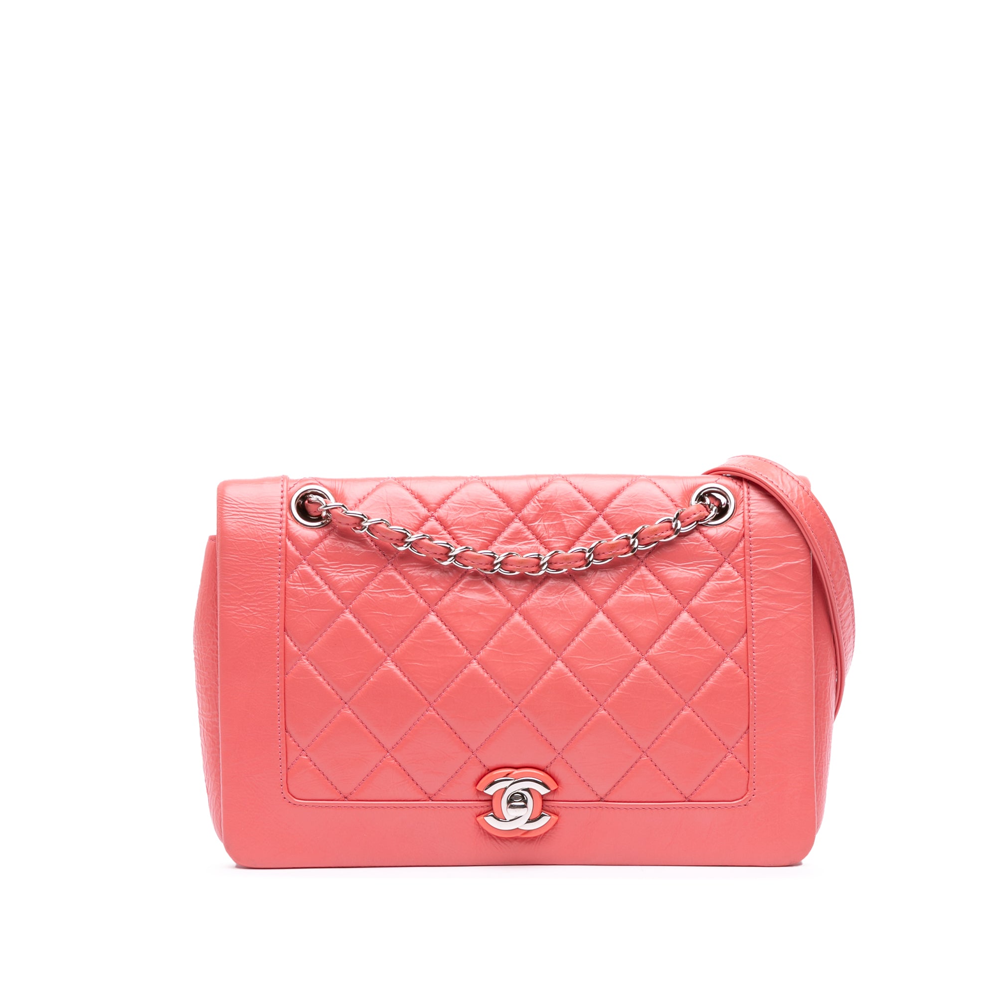 Chanel Crumpled Calfskin Bi Quilted Vintage Full Flap - image 1
