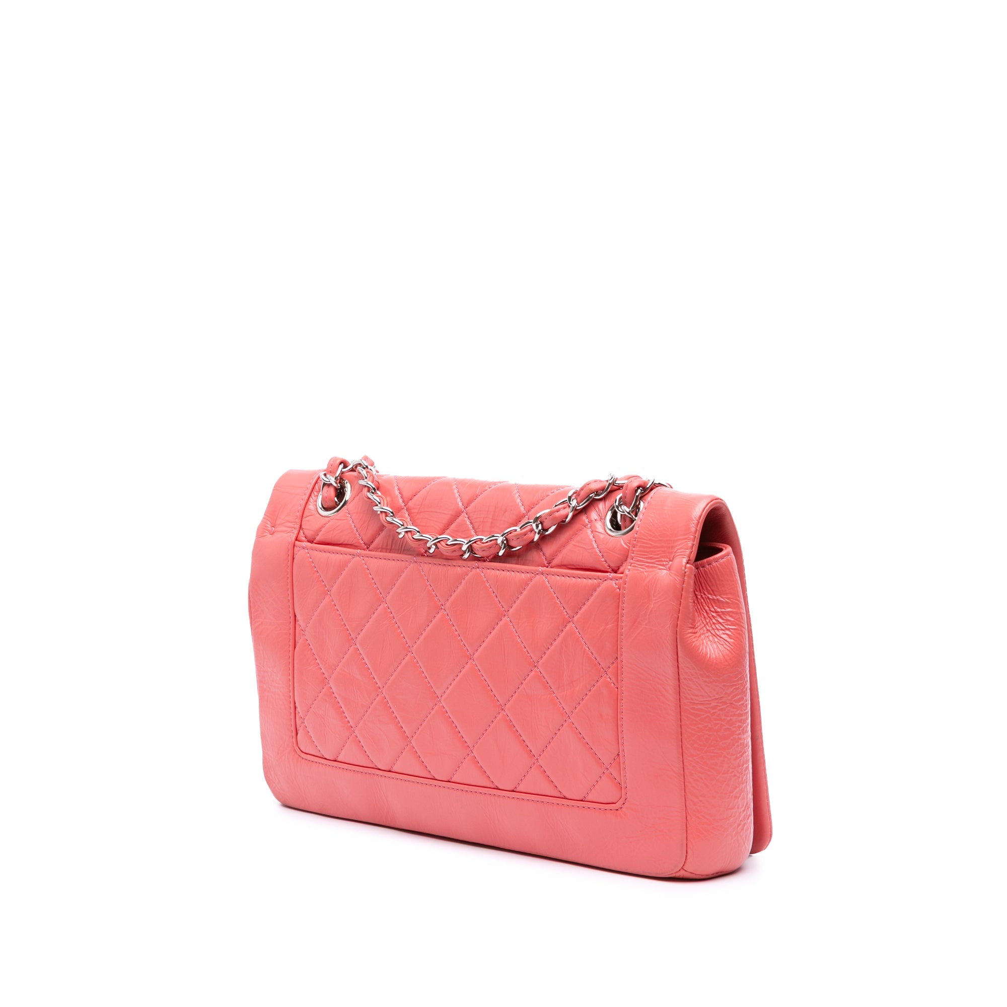 Chanel Crumpled Calfskin Bi Quilted Vintage Full Flap - image 2