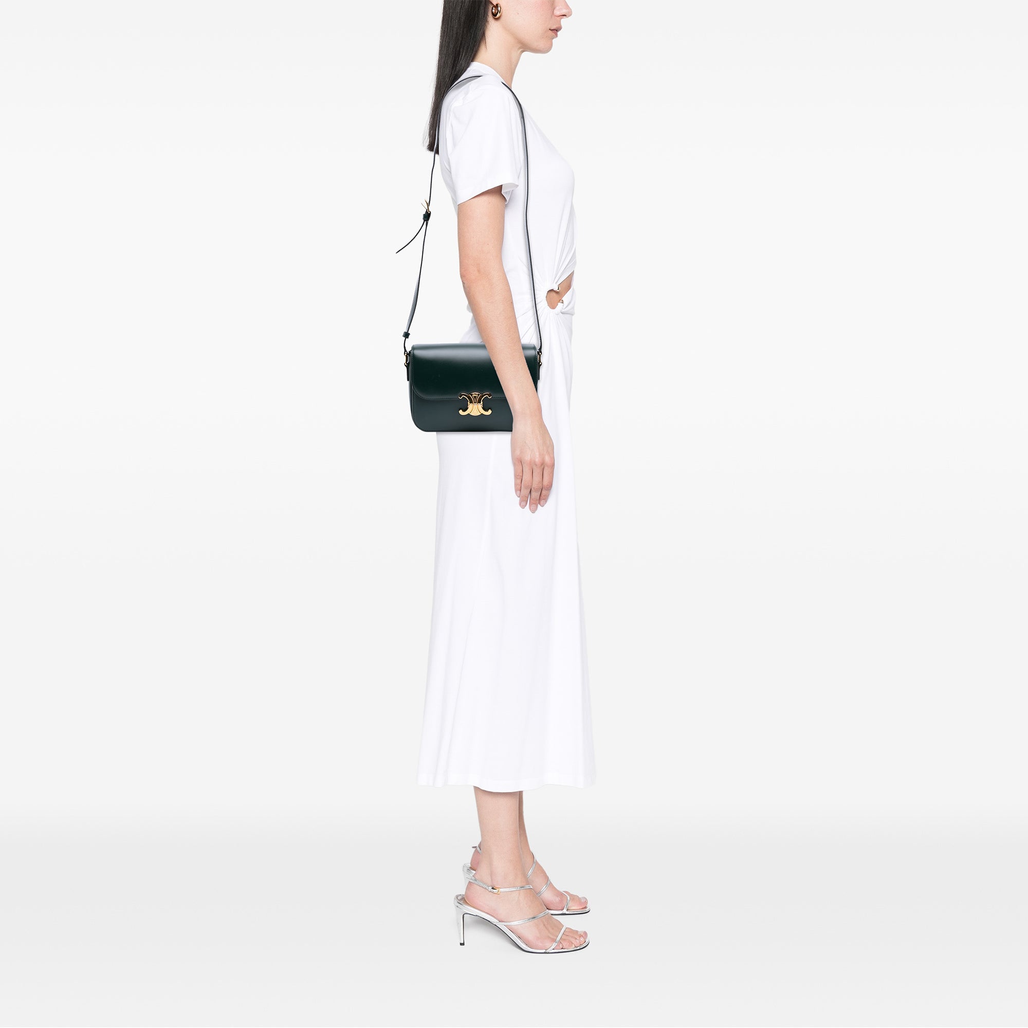 Celine Classique Shiny Calfskin Triomphe Crossbody - image 7