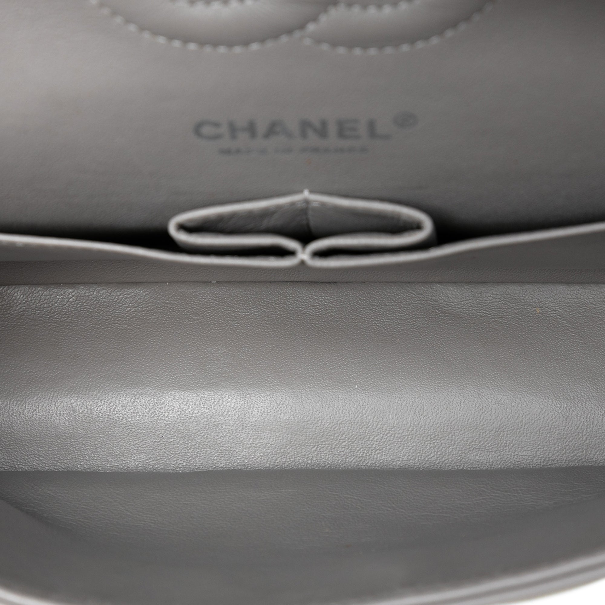 Chanel Medium Classic Striated Patent Double Flap - image 4