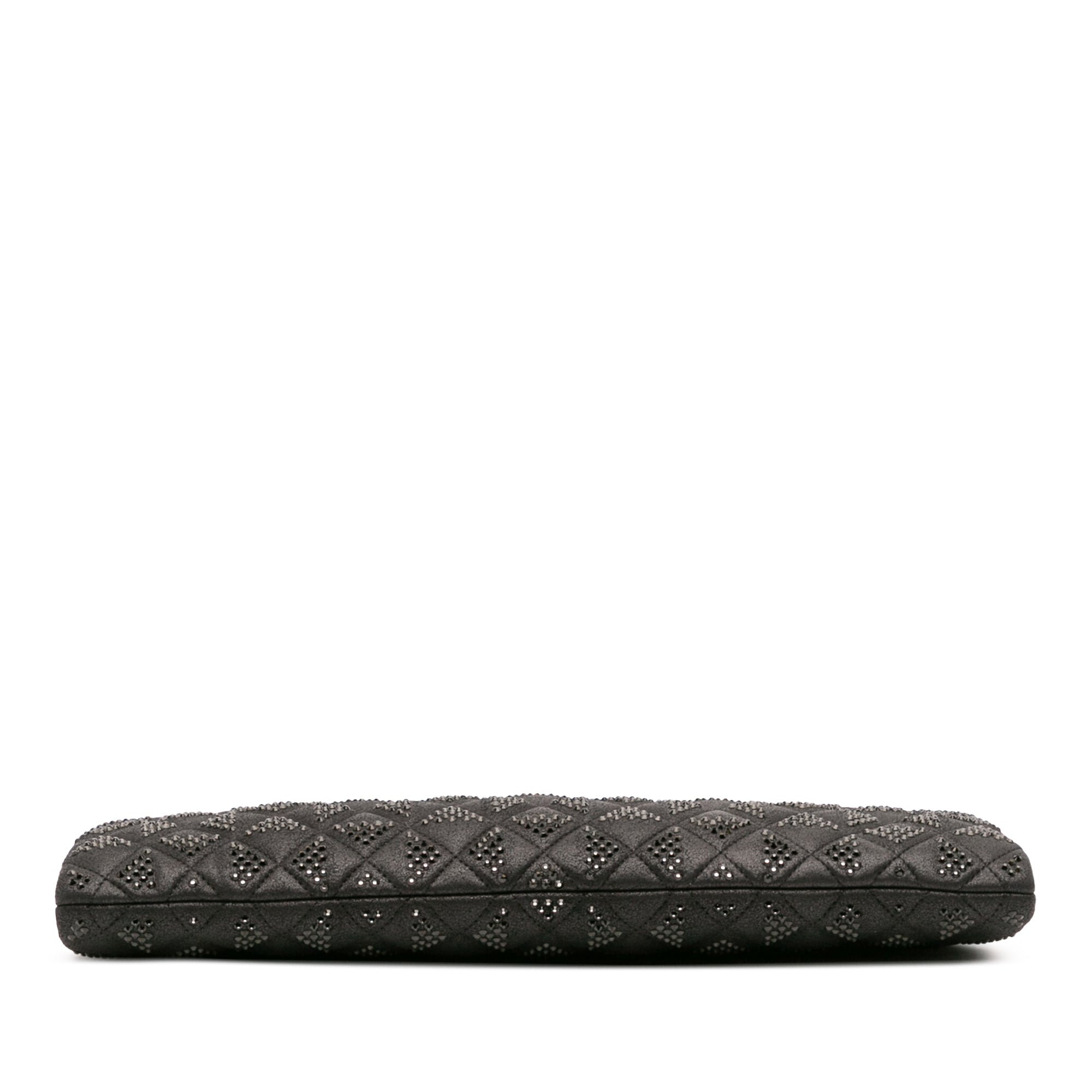 Chanel CC Quilted Iridescent Lambskin Crystal Long Clutch - image 3