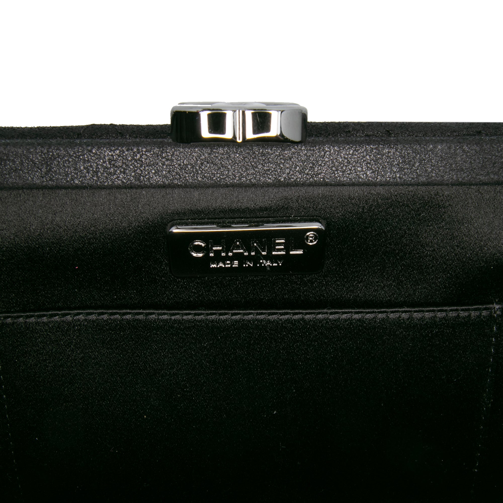 Chanel CC Quilted Iridescent Lambskin Crystal Long Clutch - image 6