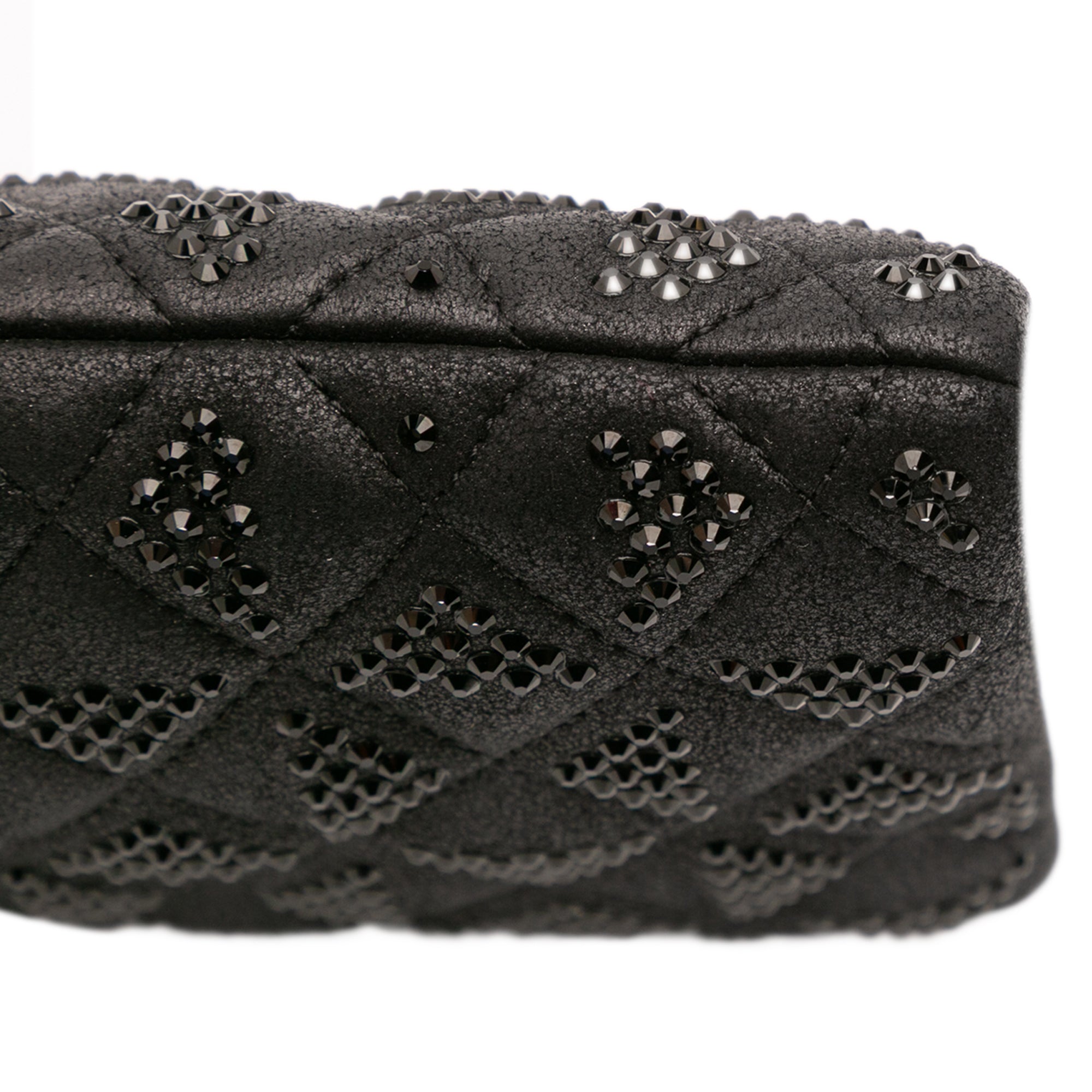 Chanel CC Quilted Iridescent Lambskin Crystal Long Clutch - image 7