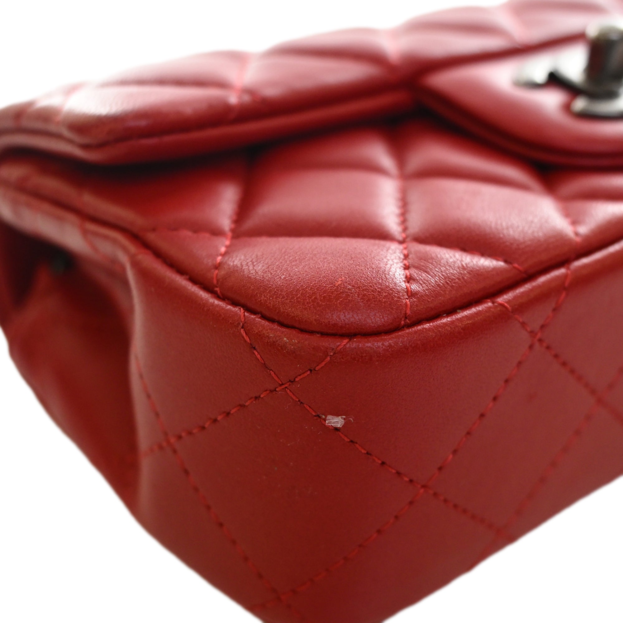 Chanel Extra Mini Rectangular Classic Lambskin Single Flap - image 11