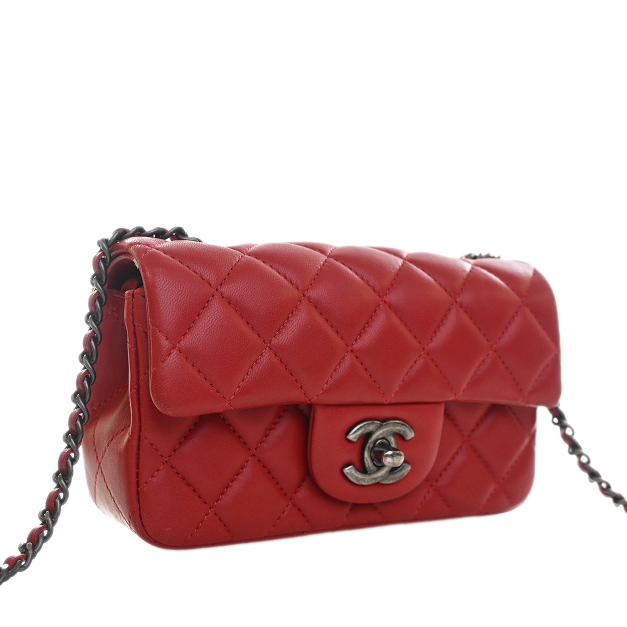 Chanel Extra Mini Rectangular Classic Lambskin Single Flap - image 3