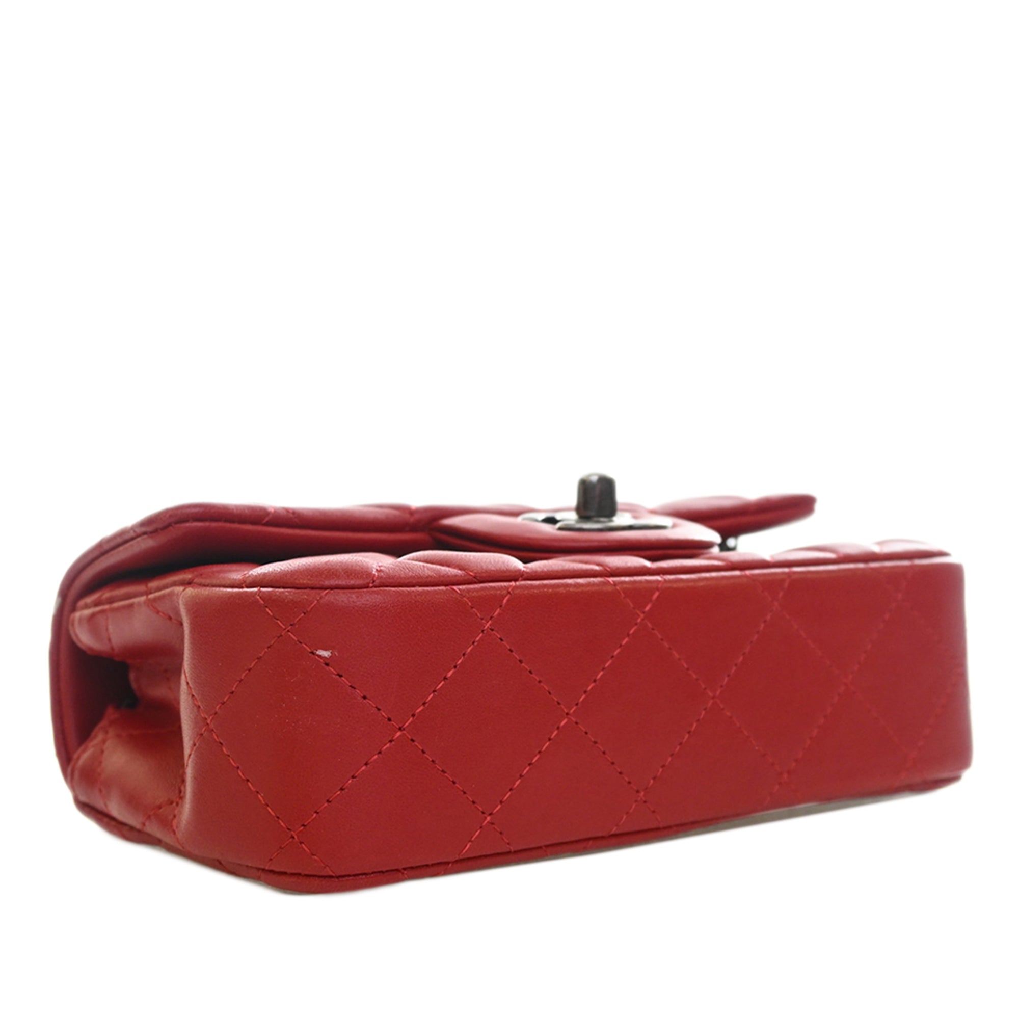 Chanel Extra Mini Rectangular Classic Lambskin Single Flap - image 6