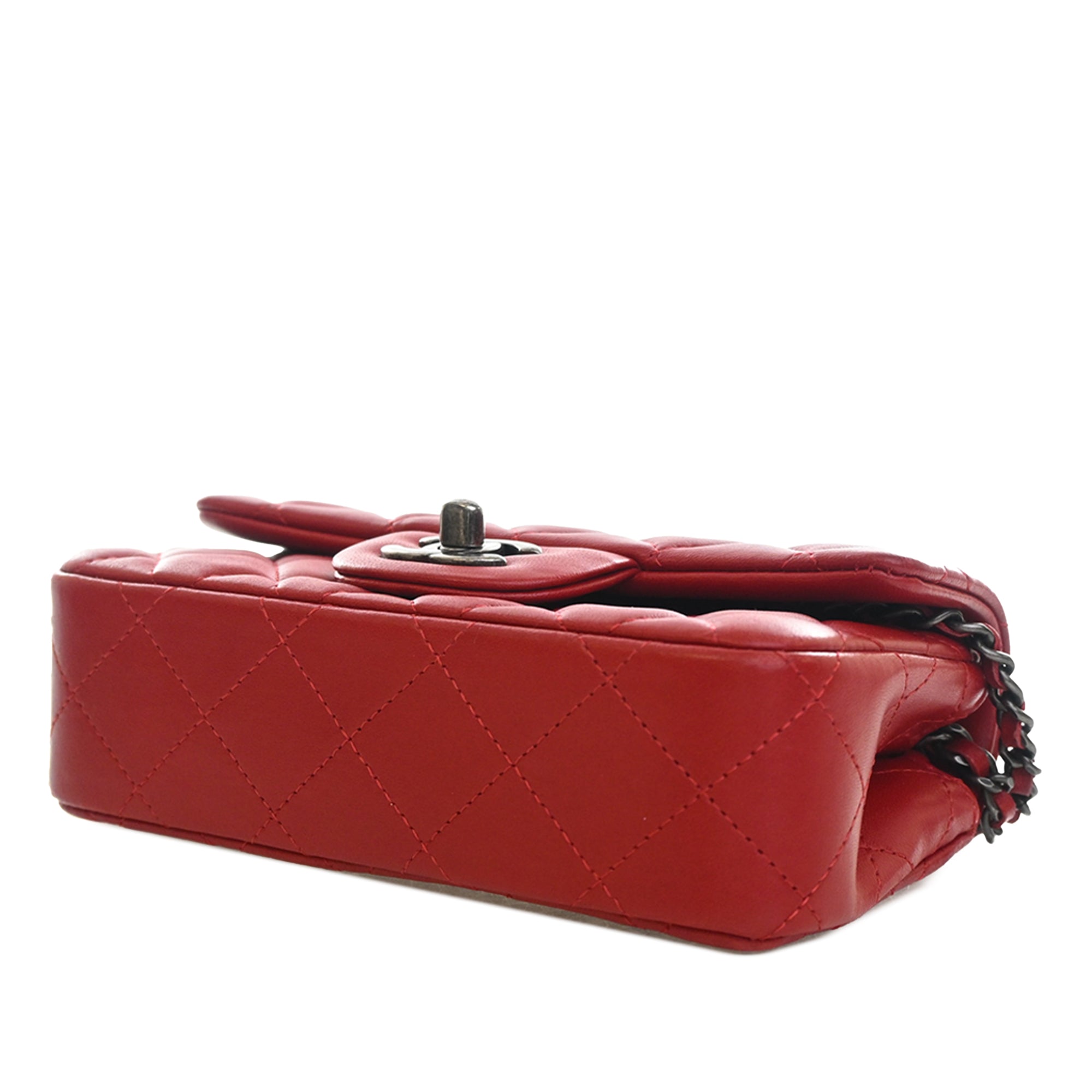 Chanel Extra Mini Rectangular Classic Lambskin Single Flap - image 7