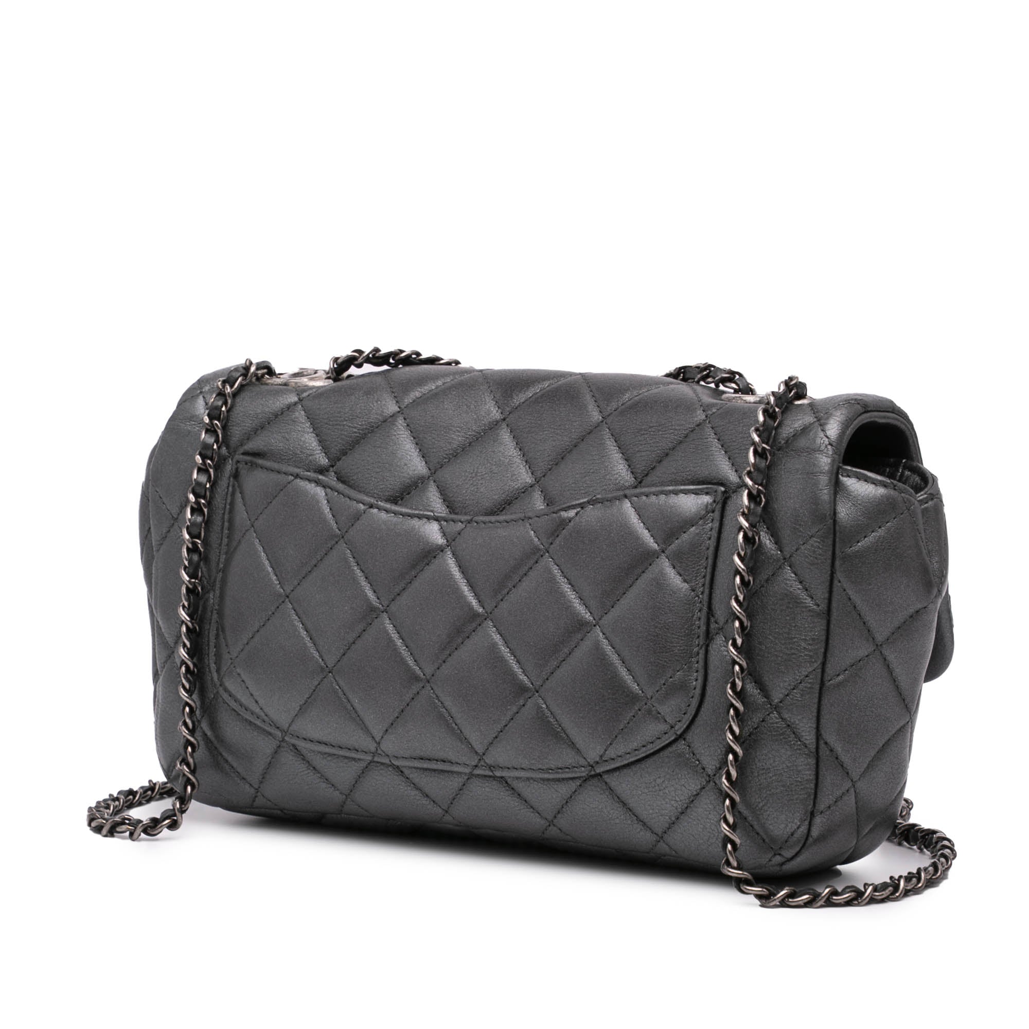 Chanel Small Iridescent Calfskin CC Eyelet Flap - image 2